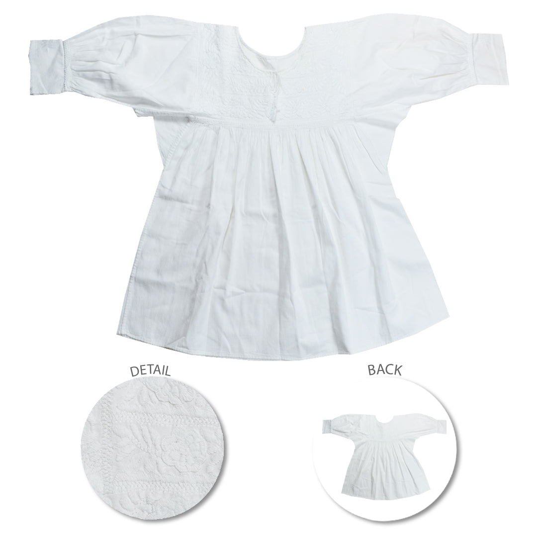 Carranza 3/4 Sleeve Embroidered Blouse