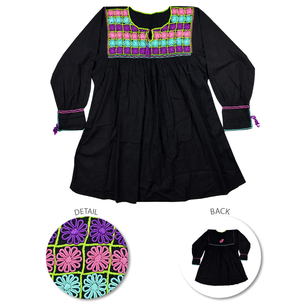 Carranza 3/4 Sleeve Embroidered Blouse