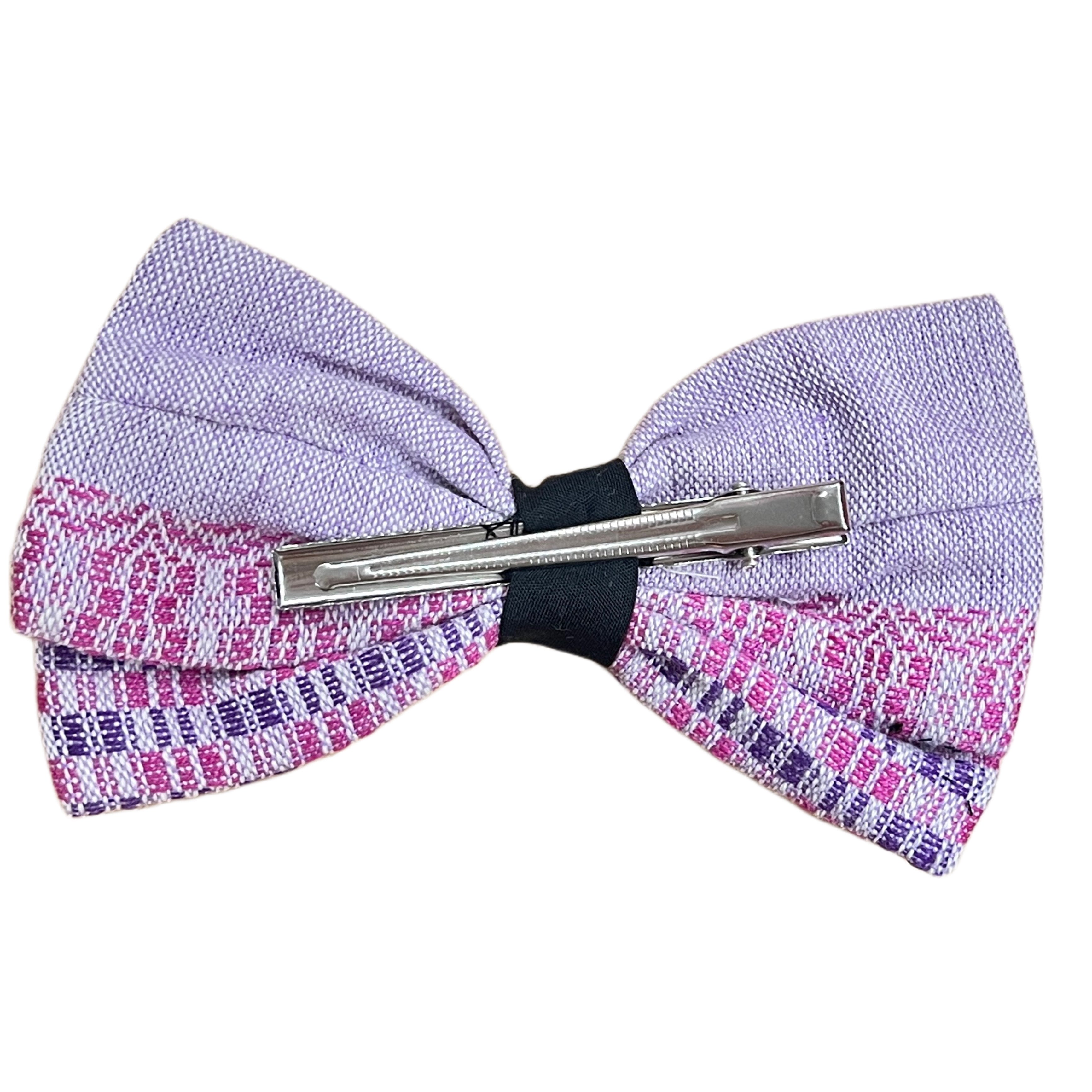 Artisanal Clip-on Fabric Bow Tie