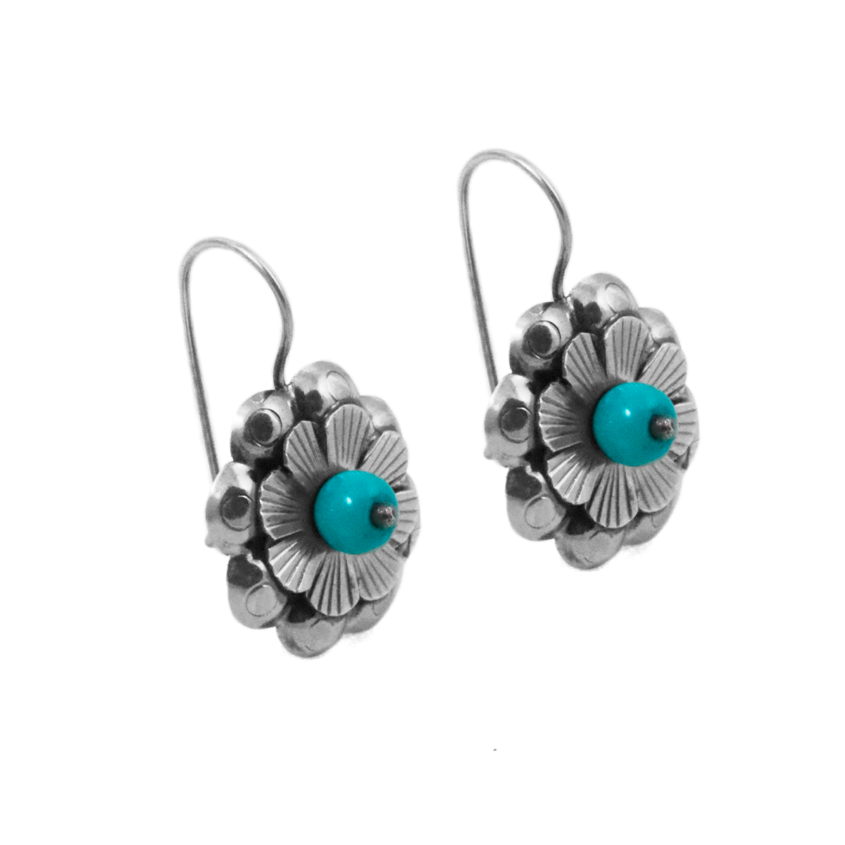 Sterling Silver Flor Mazahua Earrings