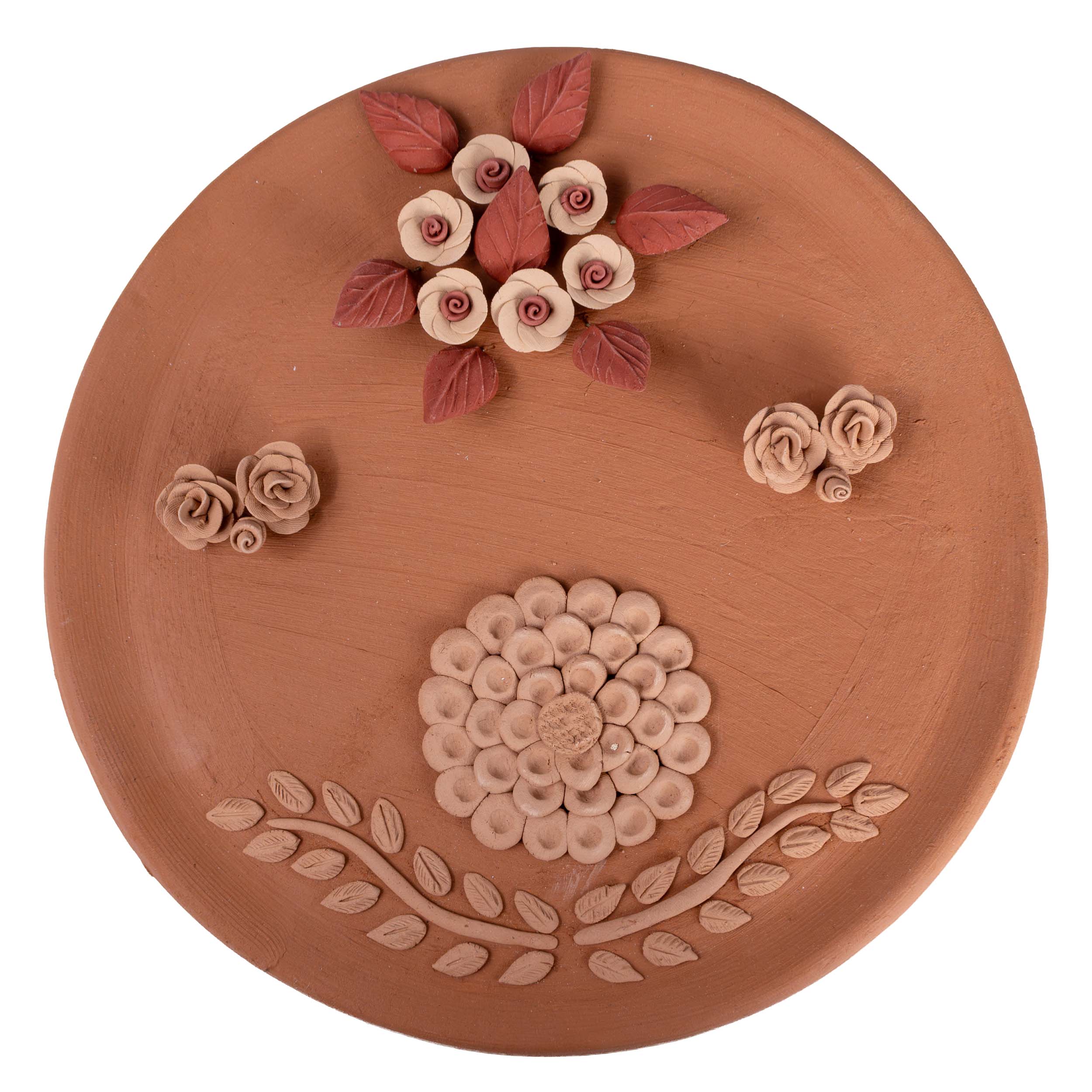 Florecitas Barro Pigmentado Clay Wall Art