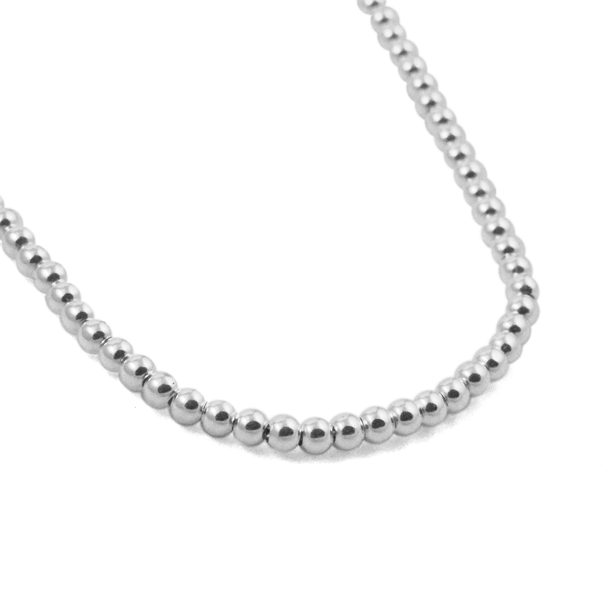 Sterling Silver Essential Beaded Chain Necklace