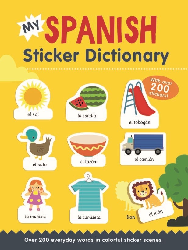 My Spanish Sticker Dictionary, Sticker Spanish Vocabulary Book