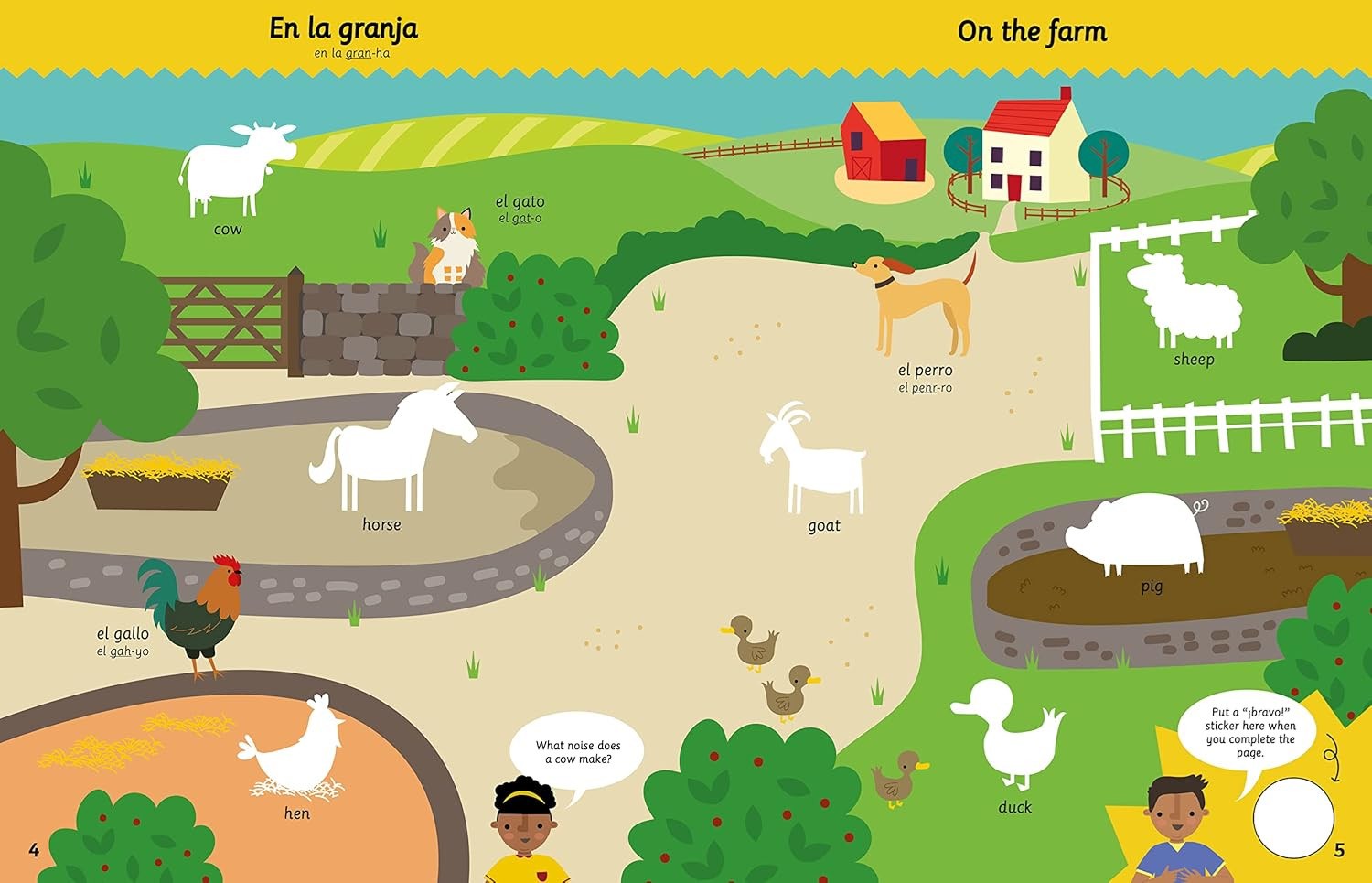 My Spanish Sticker Dictionary, Sticker Spanish Vocabulary Book