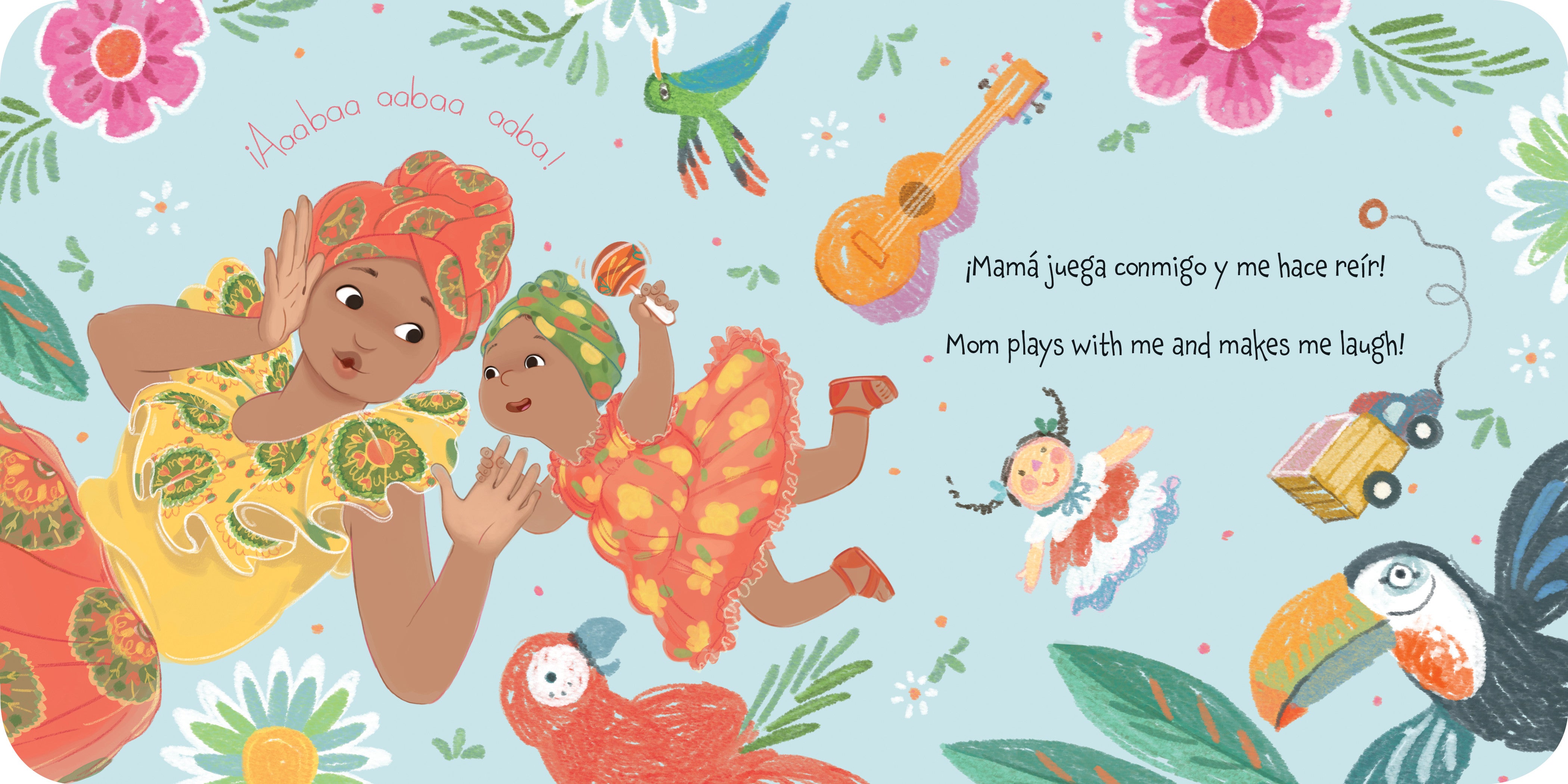 Bebé Ama a Mamá Baby Loves Mom Bilingual Book