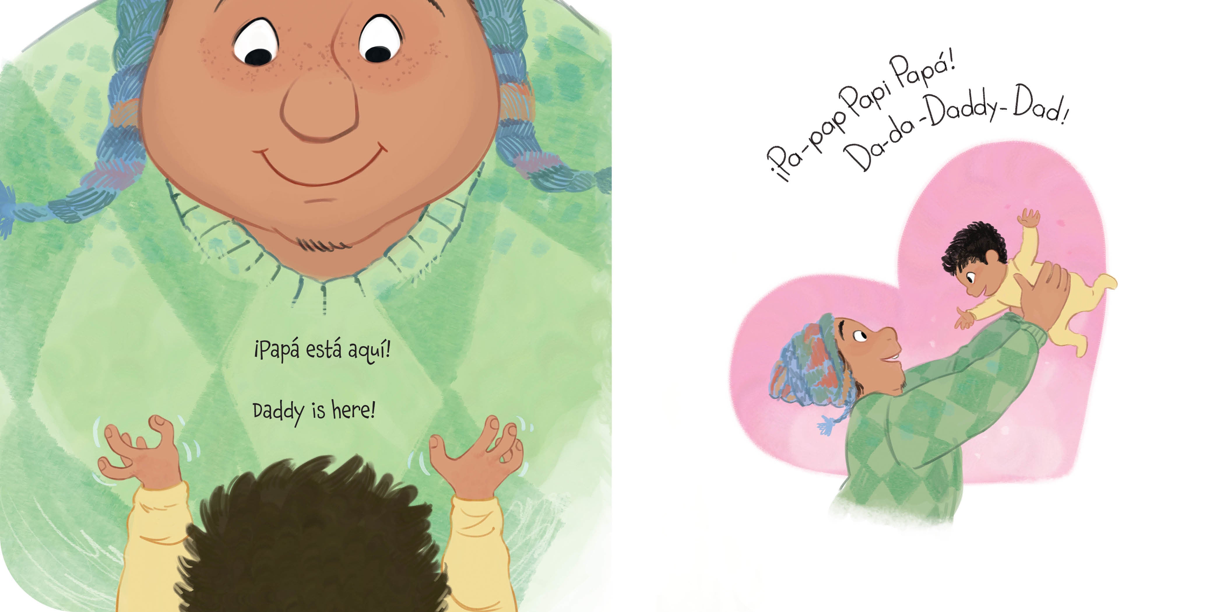 Bebé Ama a Papá Bilingual Book