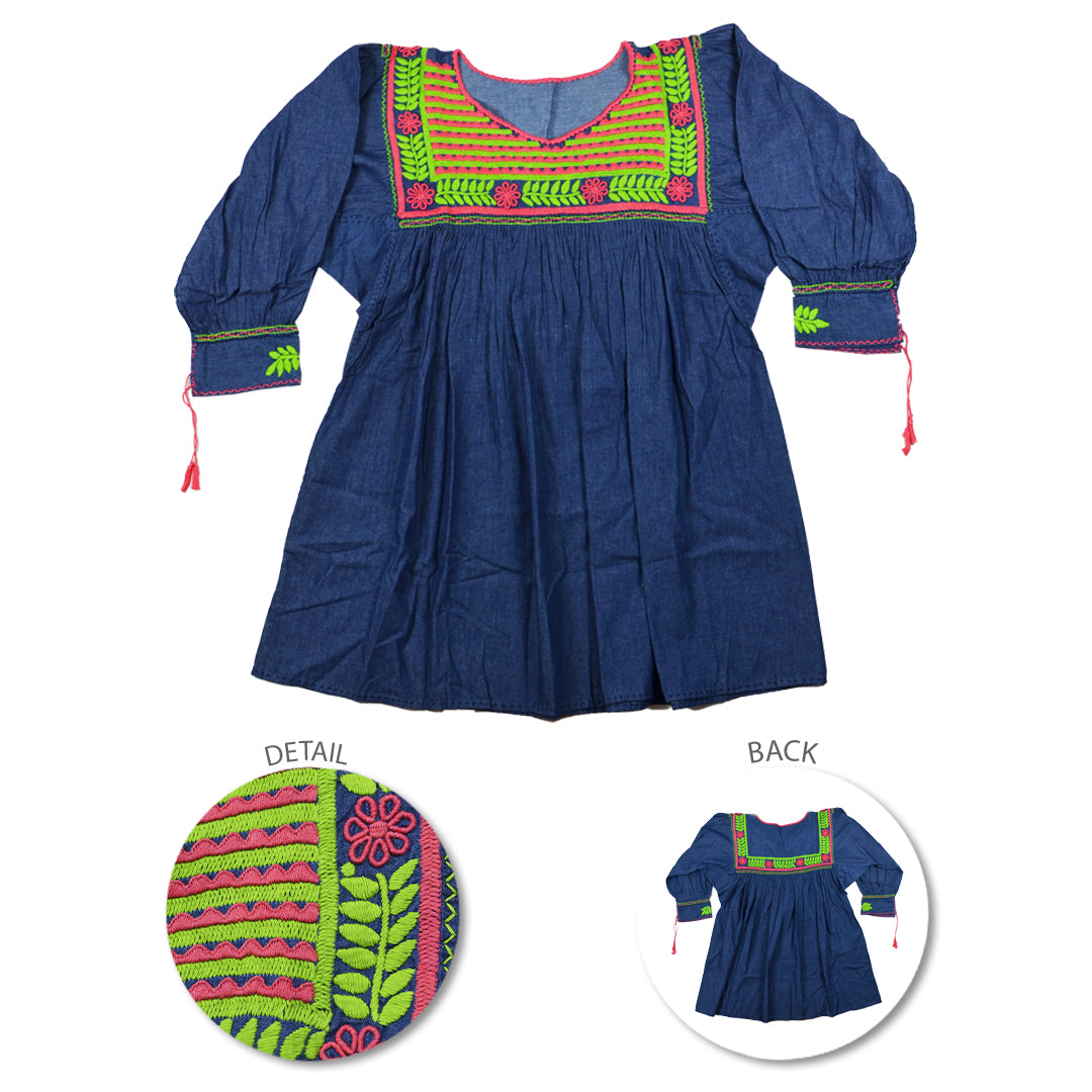 Carranza 3/4 Sleeve Embroidered Blouse