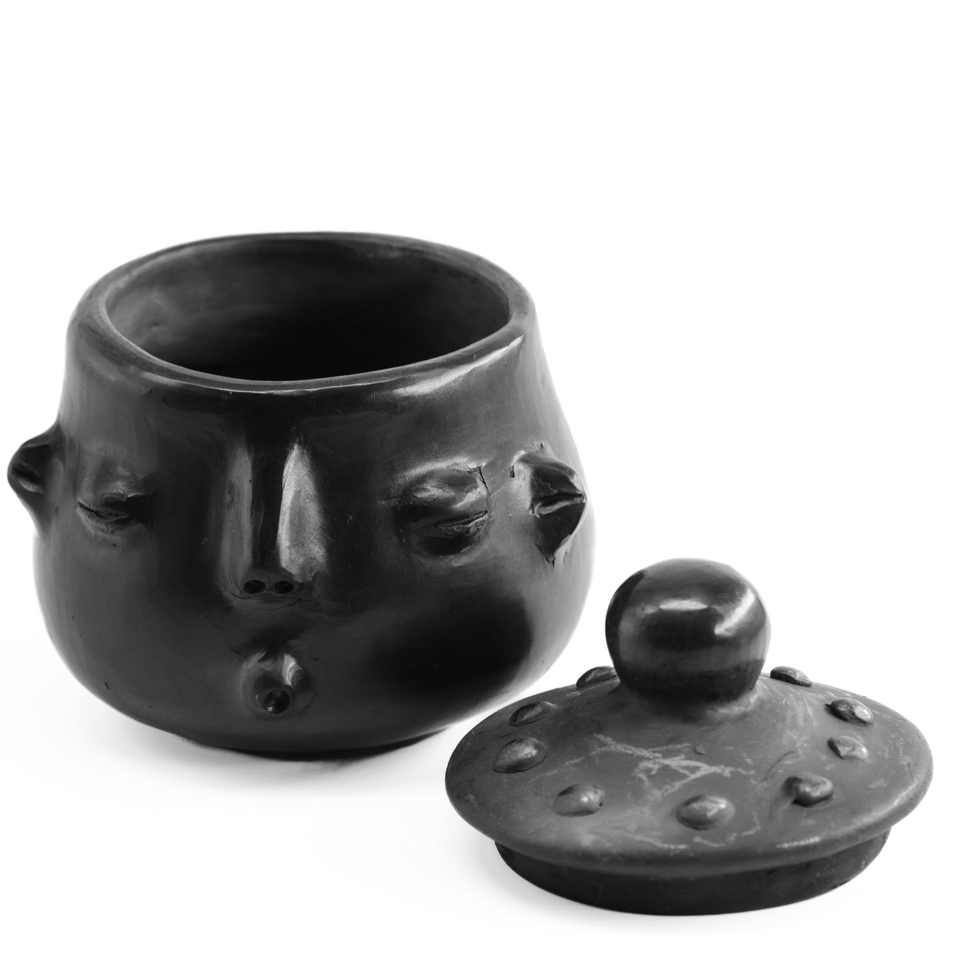 Barro Negro Whistler Face Sugar Bowl