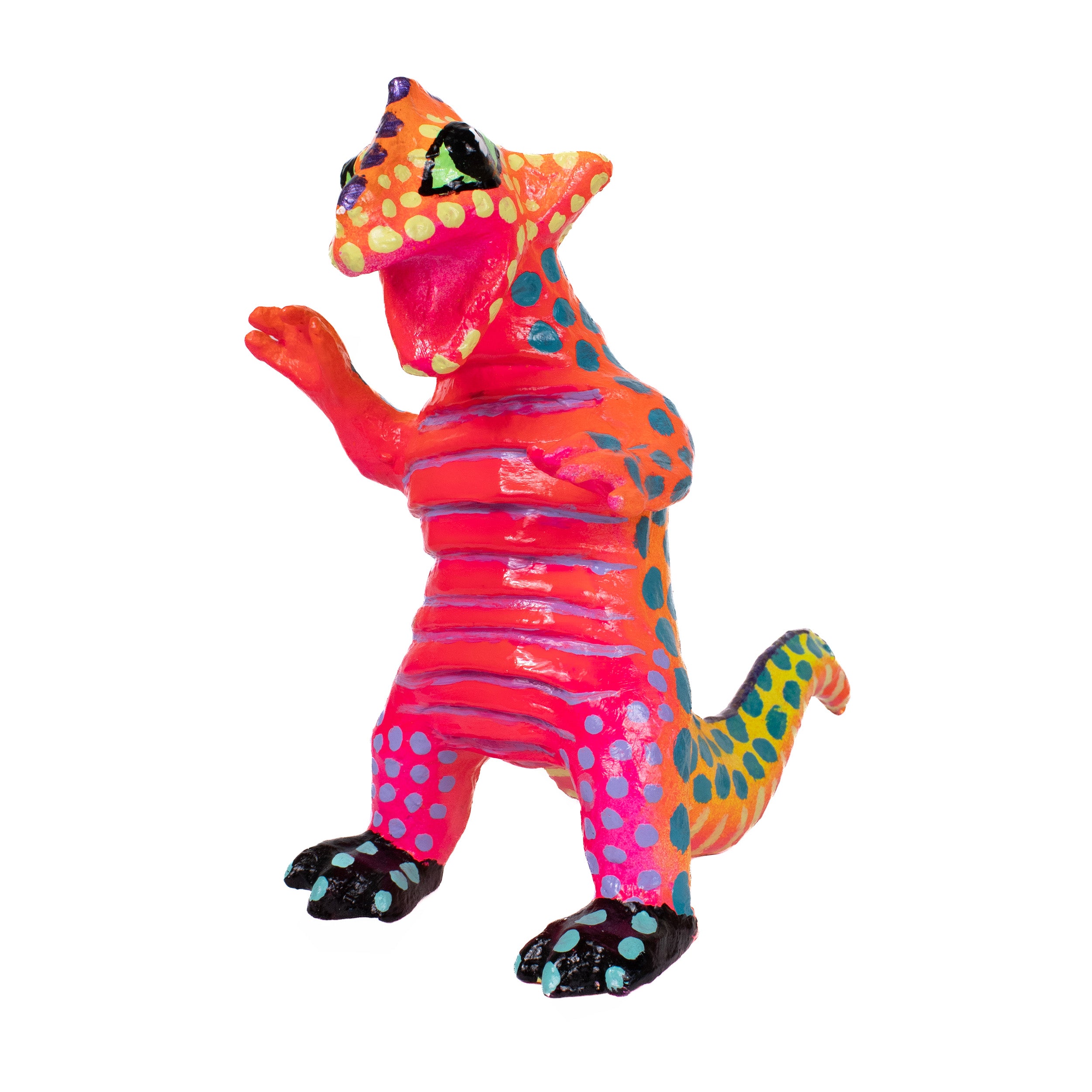 Papier-Mâché Dragon and Lizards Alebrijes Sculptures