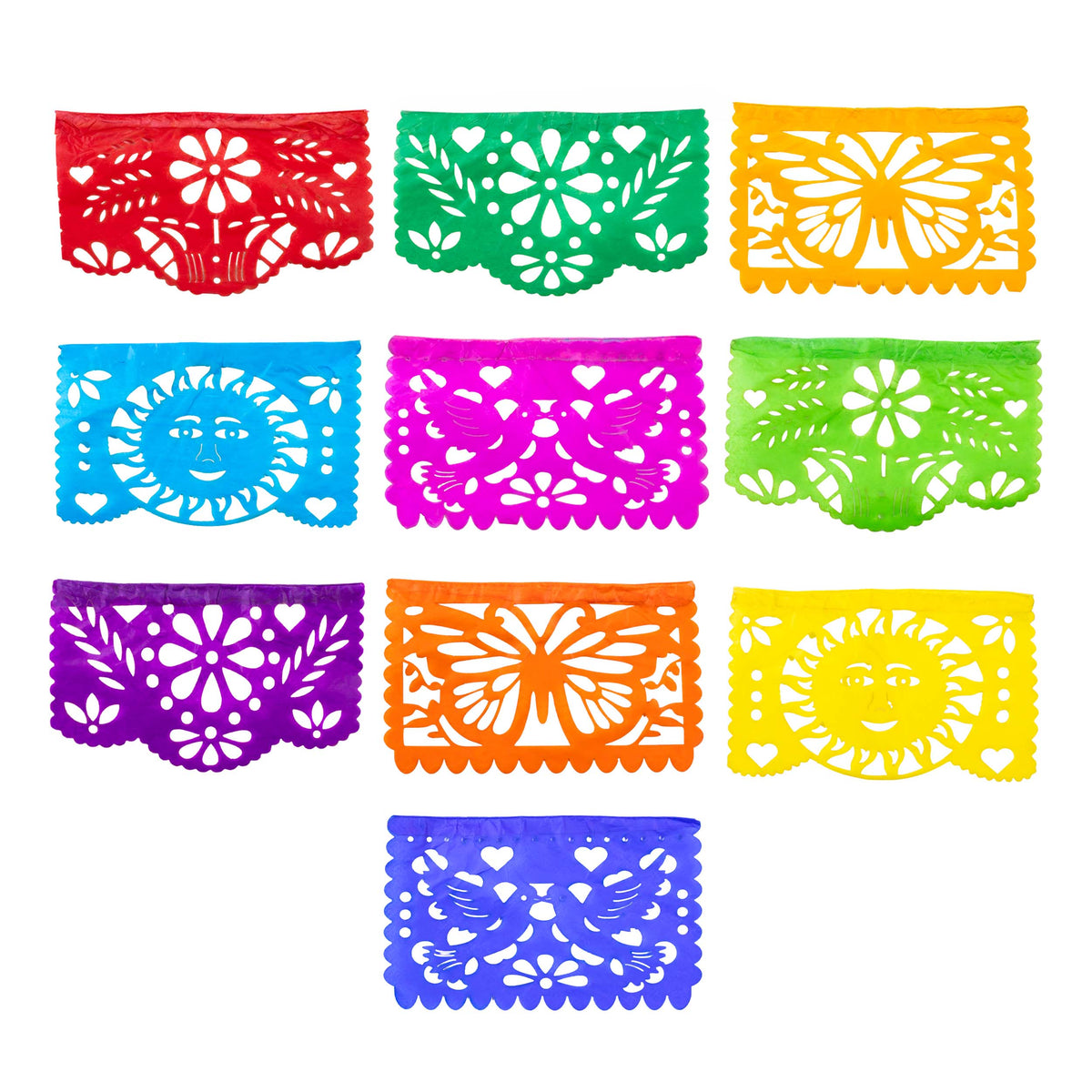 Small All Fiesta Papel Picado Banner