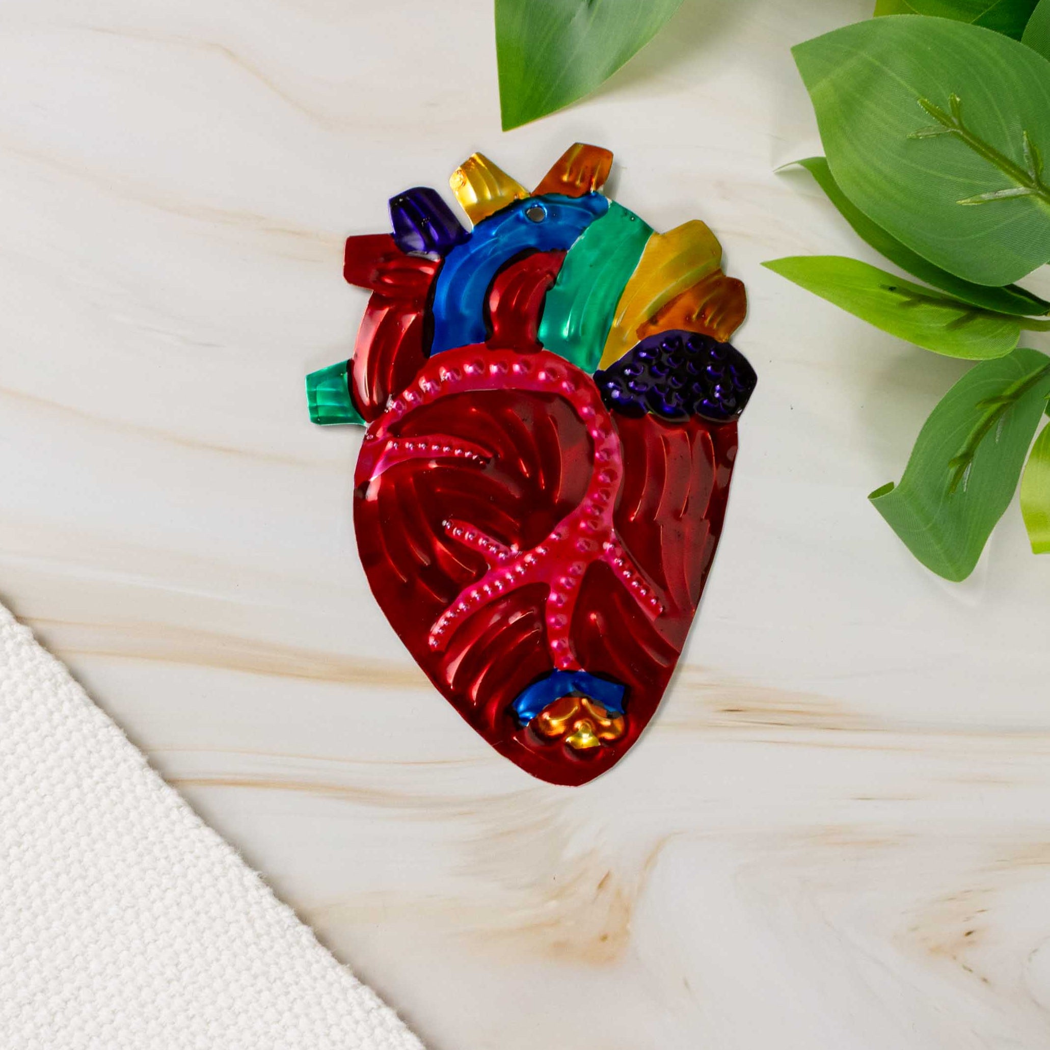 My True Heart - Medium Tin Mexican Milagro