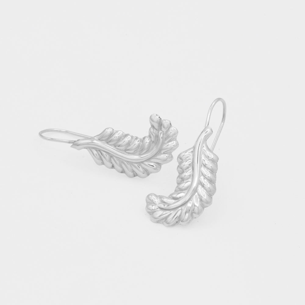Sterling Silver Dancing Leaves Earrings