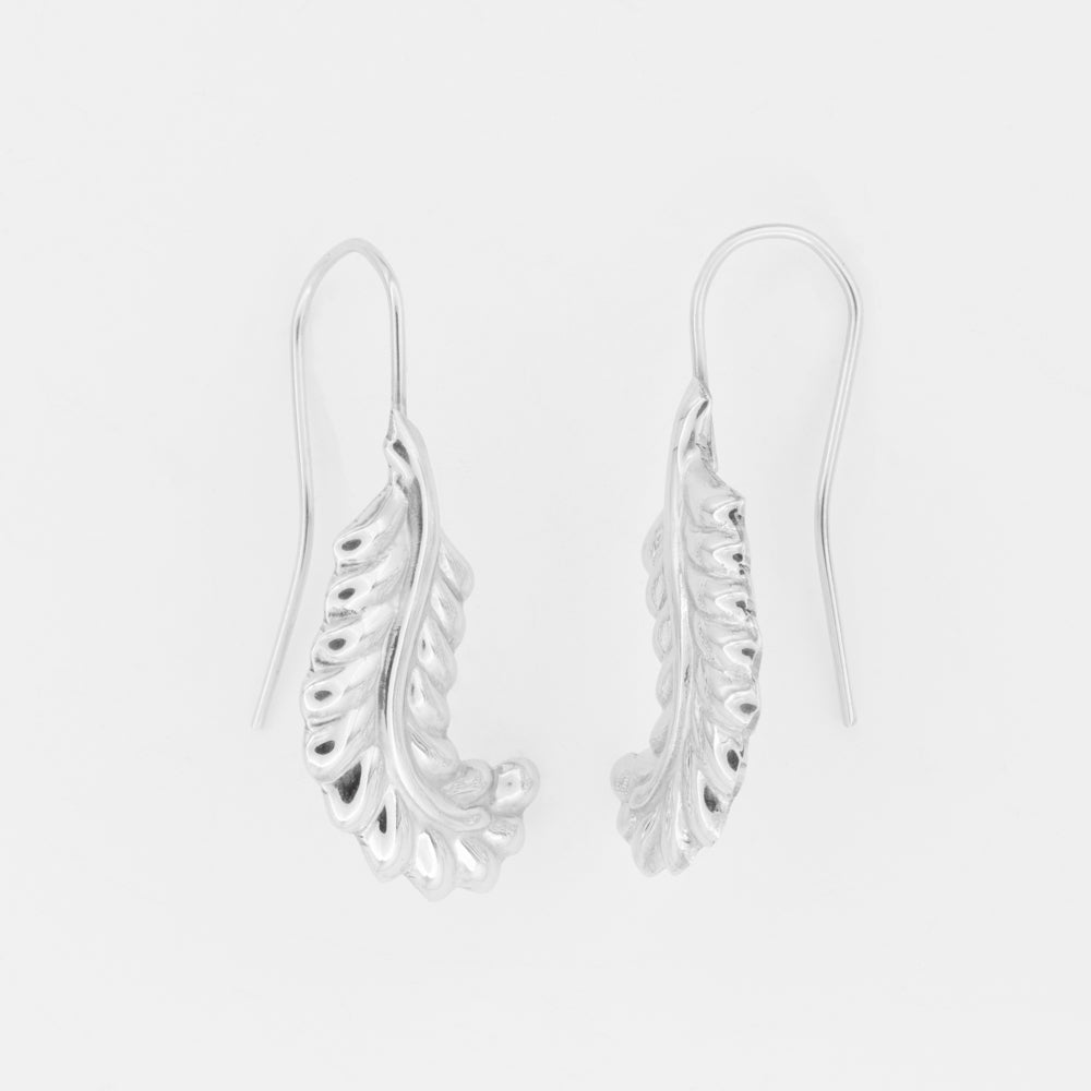 Sterling Silver Dancing Leaves Earrings