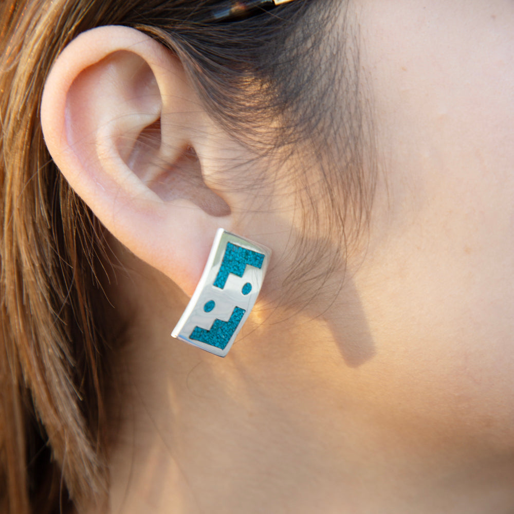 Sterling Silver Taxco's Stairs Earrings