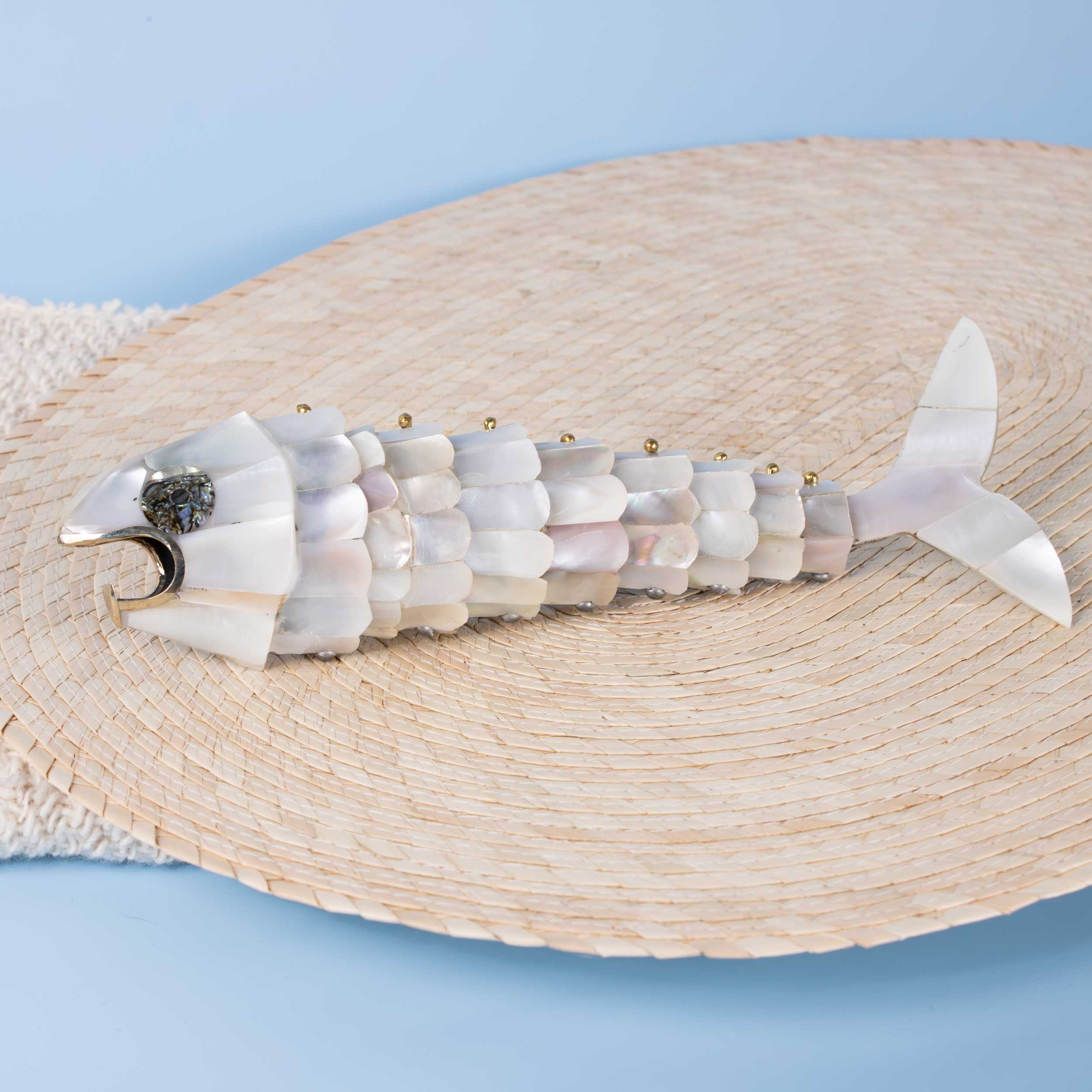 White Abalone Shell Fish Bottle Opener