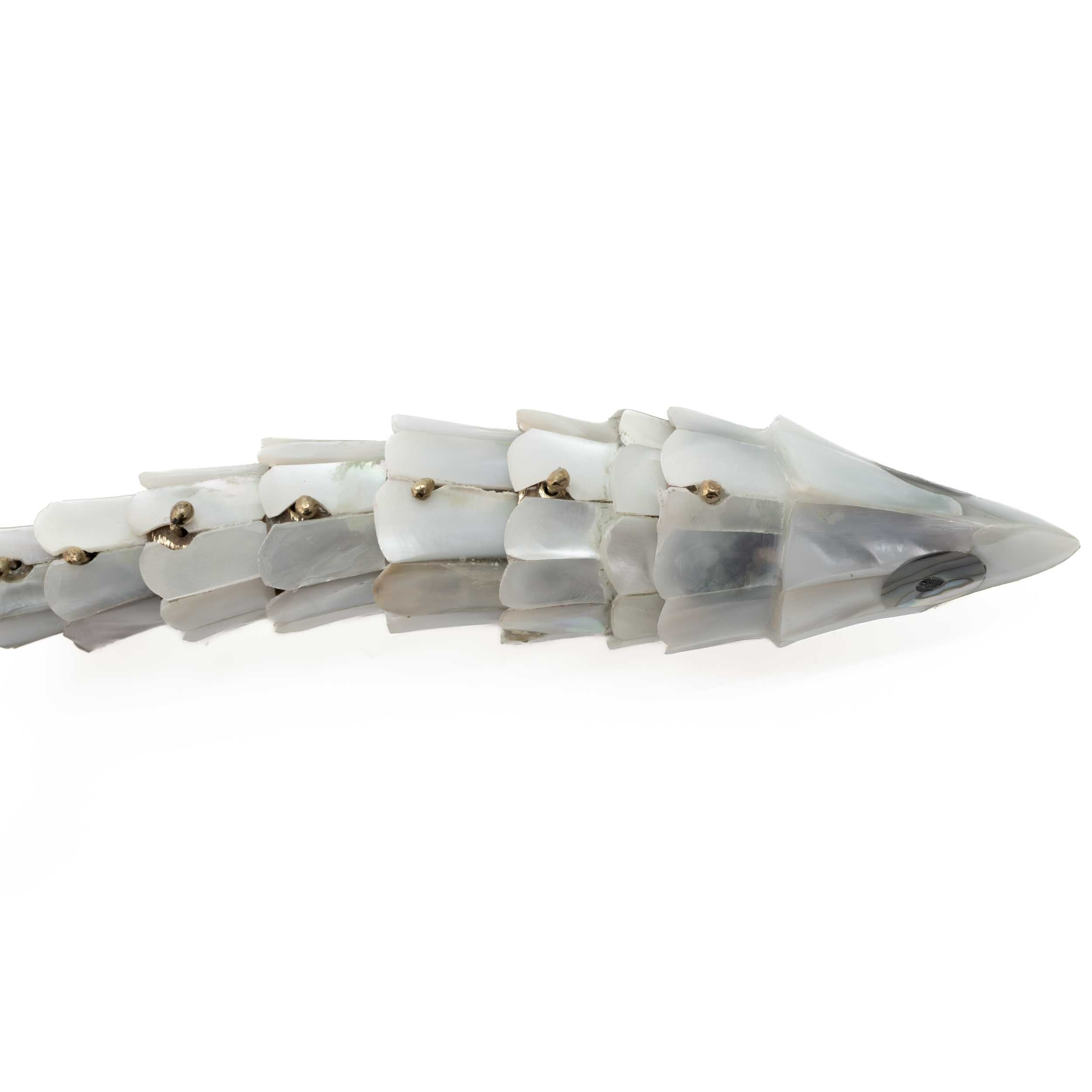 White Abalone Shell Fish Bottle Opener