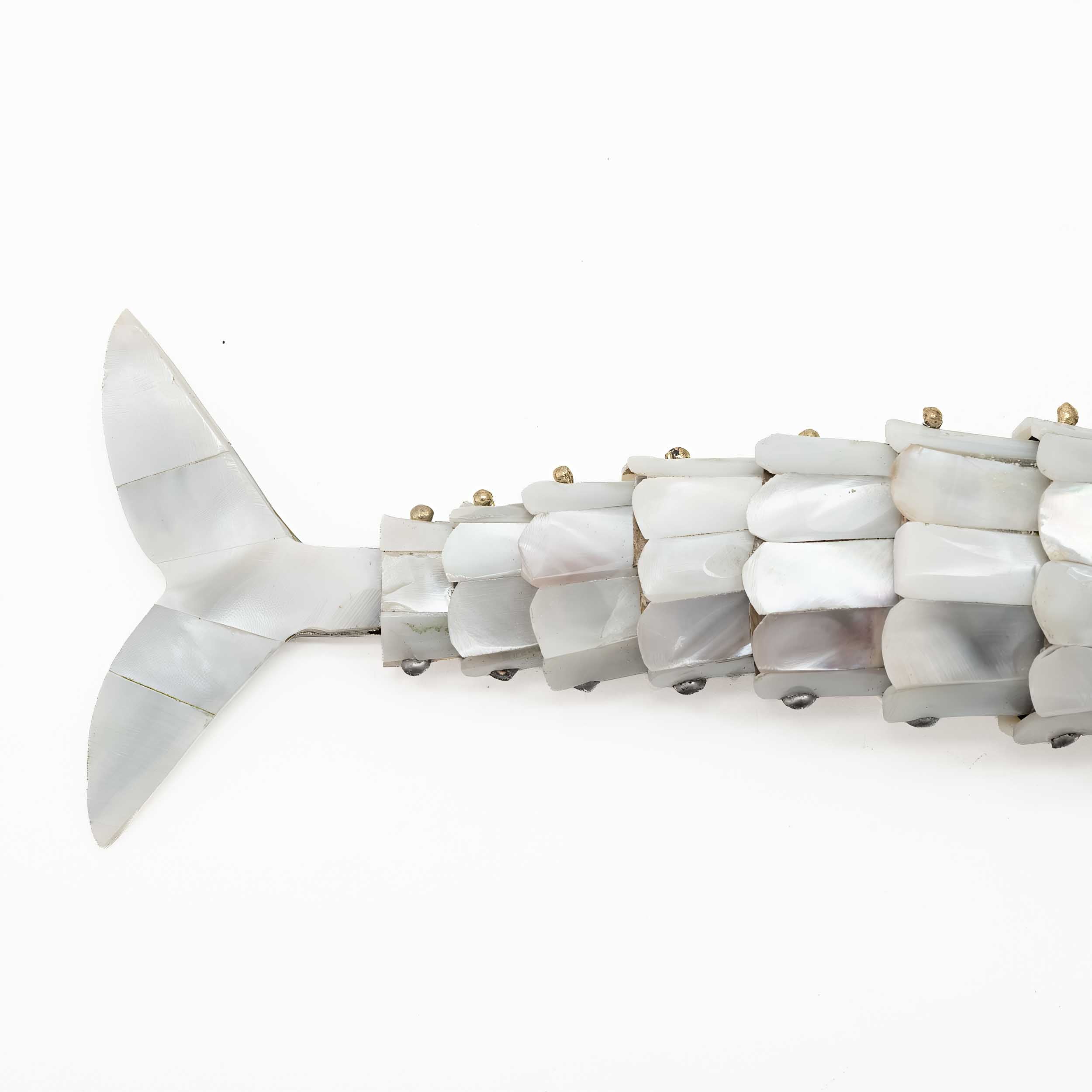 White Abalone Shell Fish Bottle Opener