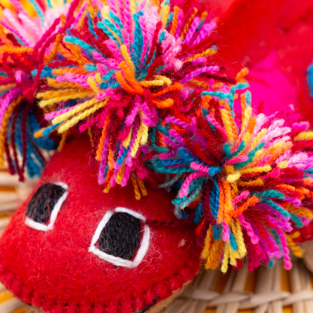 Axolotl Hand-Embroidered Stuffed Animal