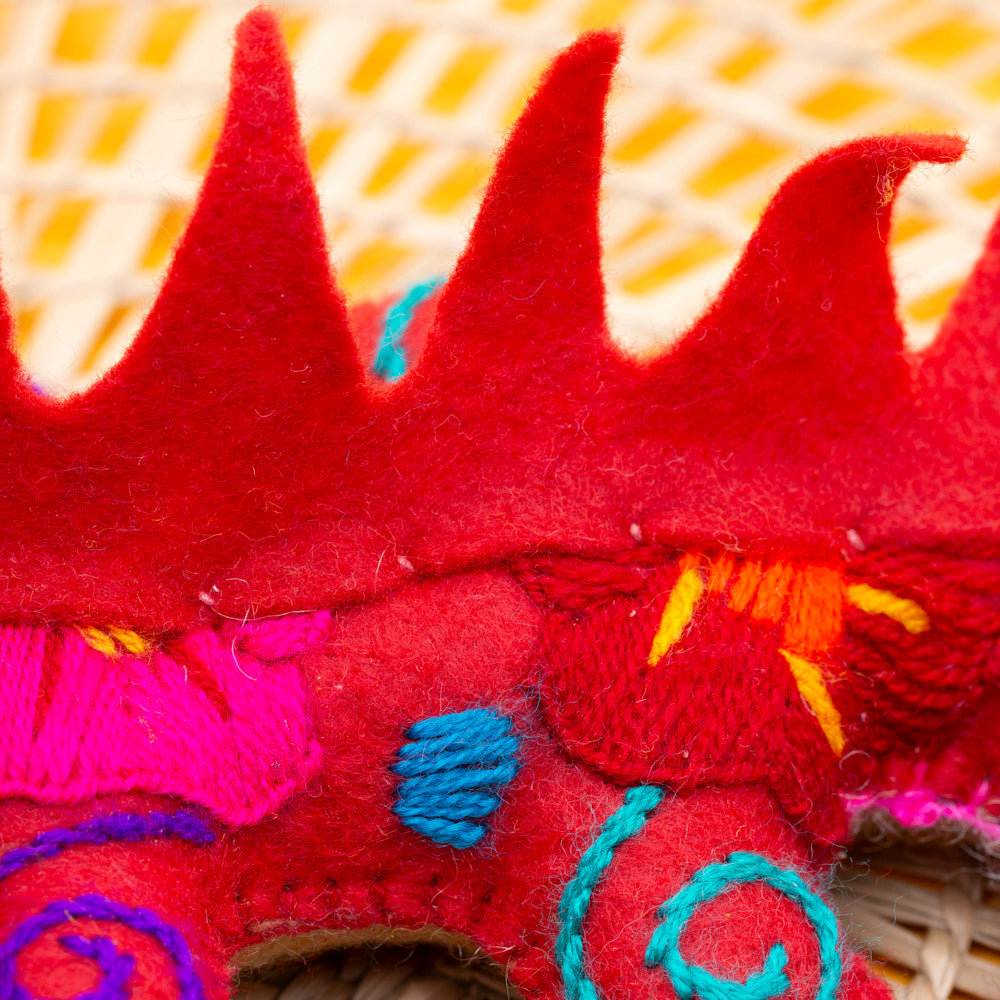 Axolotl Hand-Embroidered Stuffed Animal