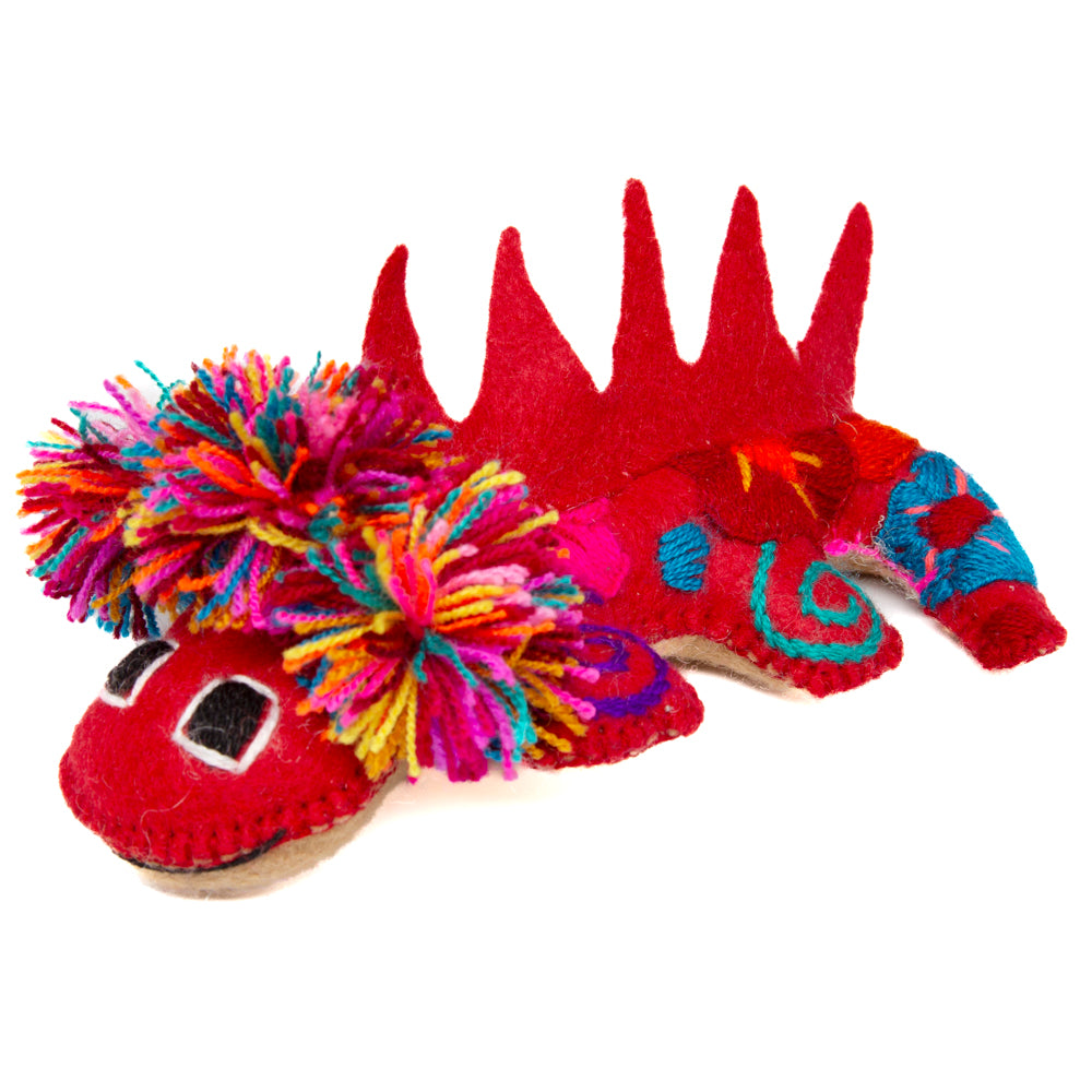 Axolotl Hand-Embroidered Stuffed Animal