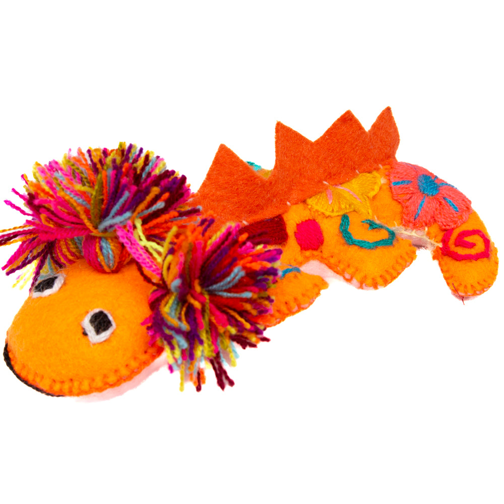 Axolotl Hand-Embroidered Stuffed Animal