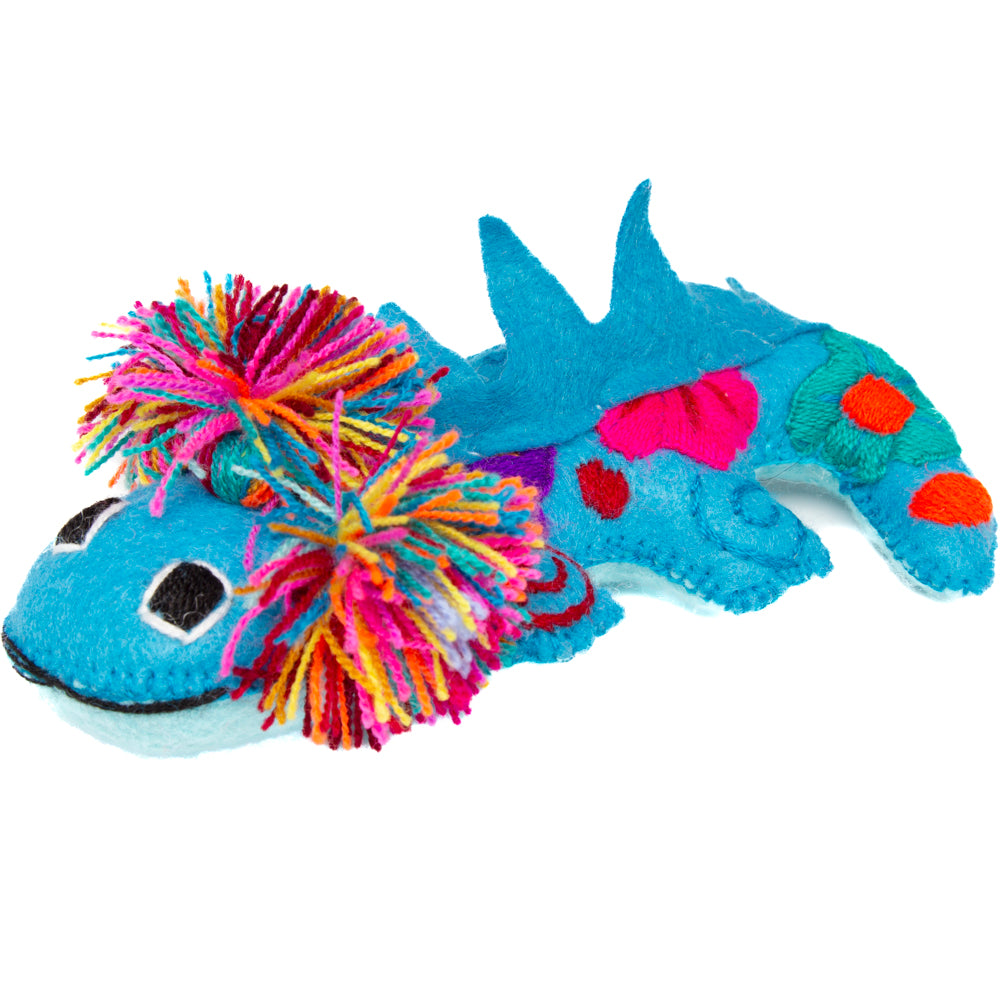 Axolotl Hand-Embroidered Stuffed Animal