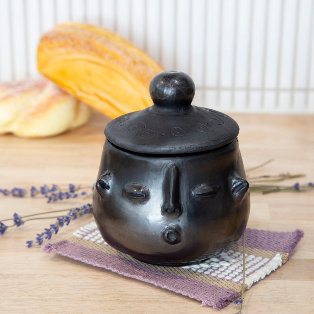 Barro Negro Whistler Face Sugar Bowl