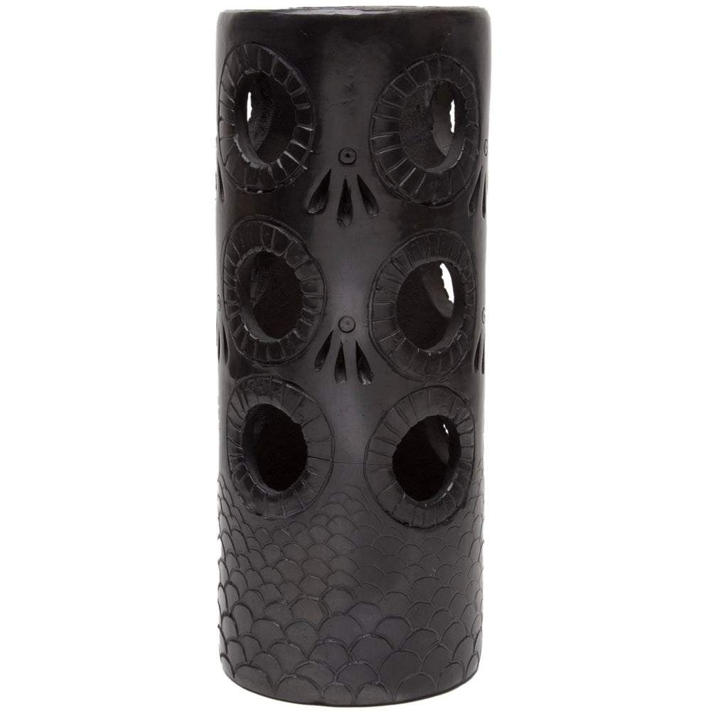 Barro Negro Ventanas Carved Vase
