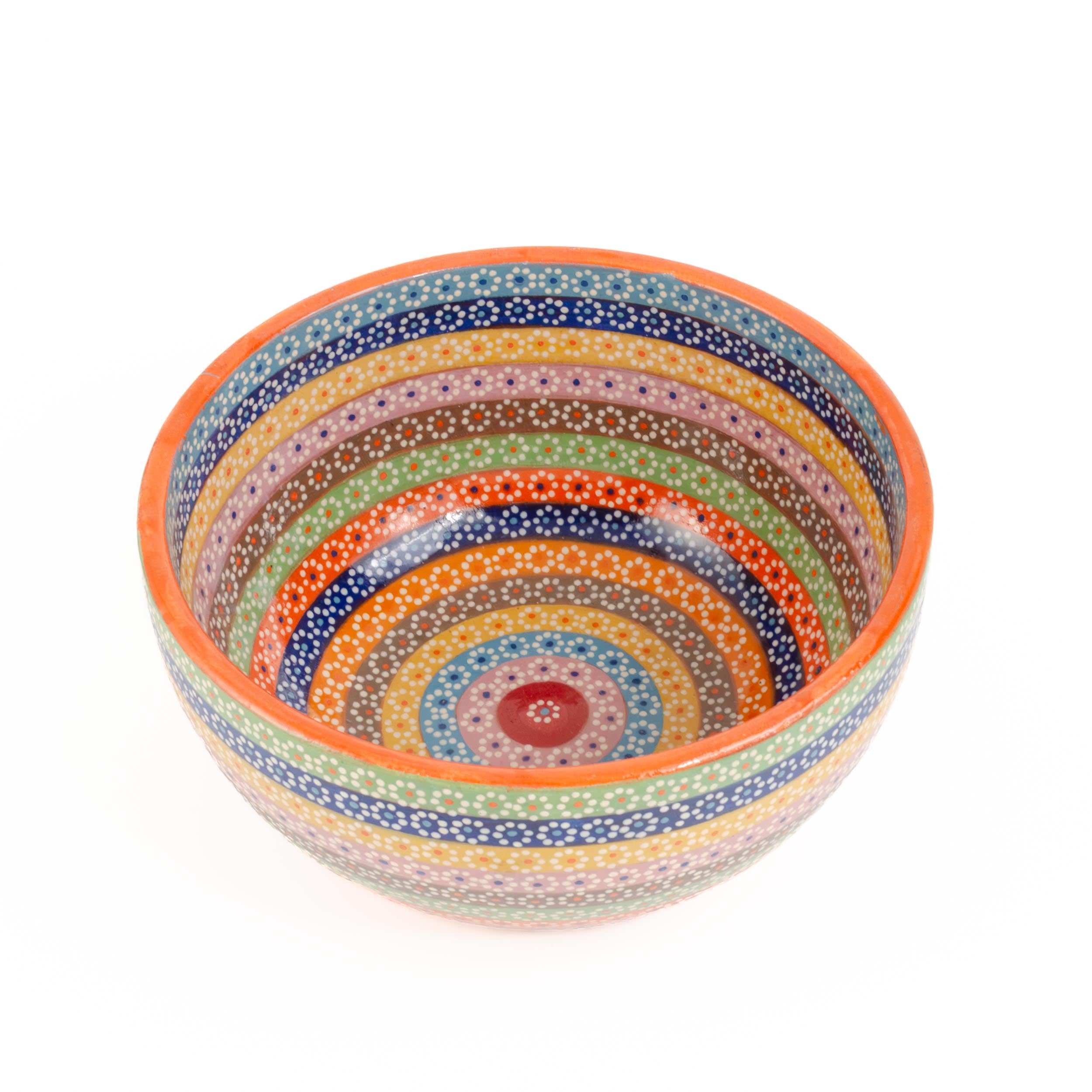 Colorful Capula Clay Bowl