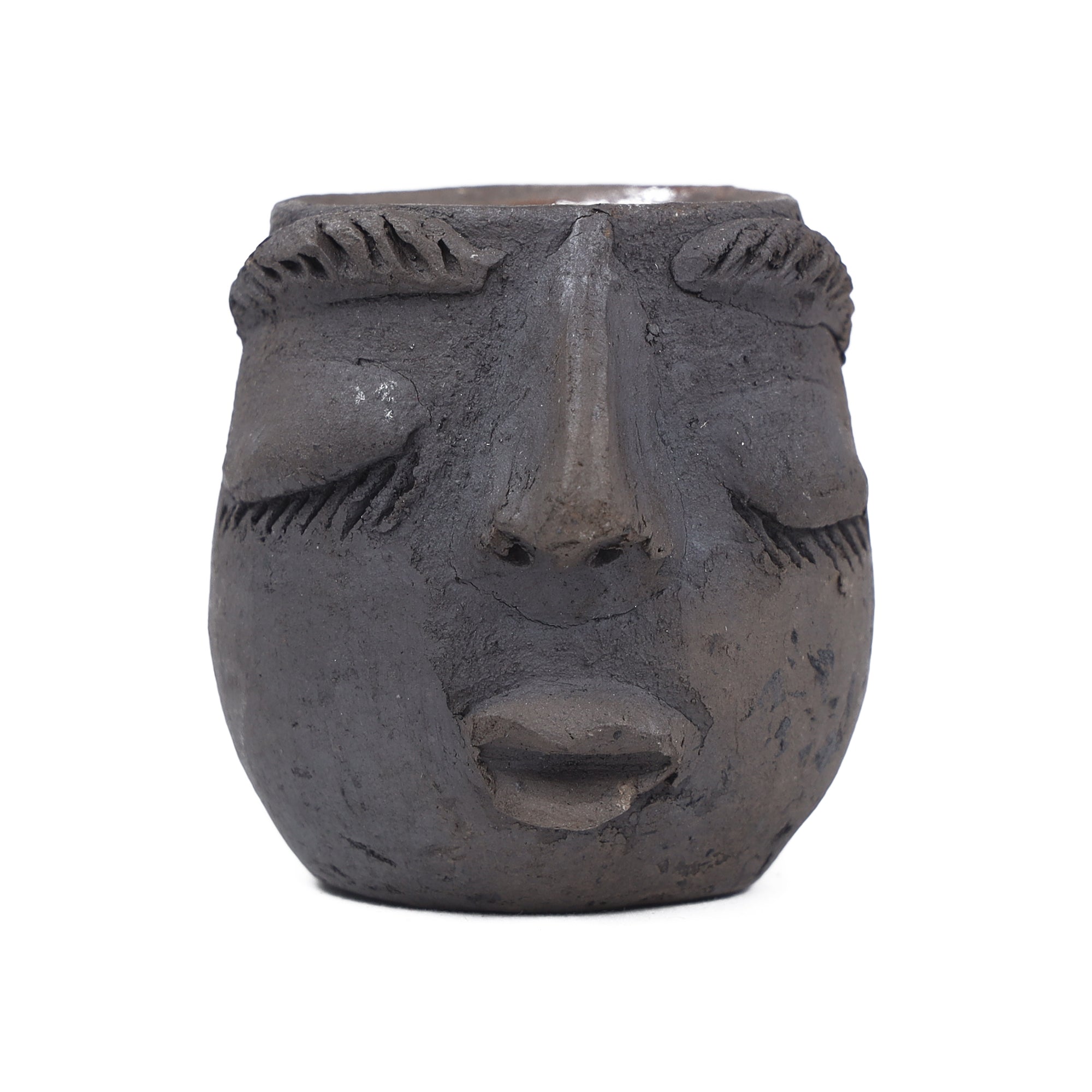 Atzompa Portrait Face Clay Mezcal Shot Glass