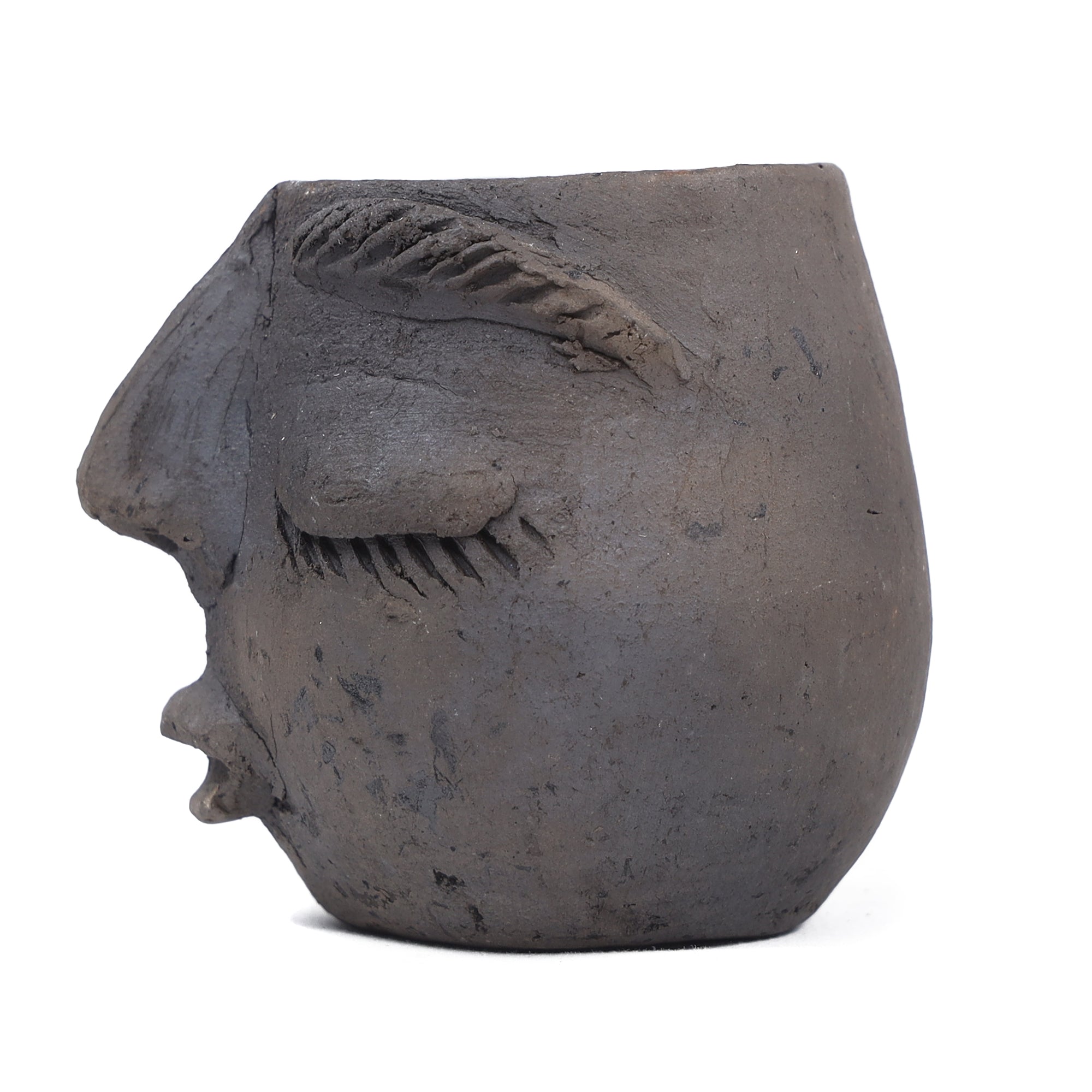 Atzompa Portrait Face Clay Mezcal Shot Glass