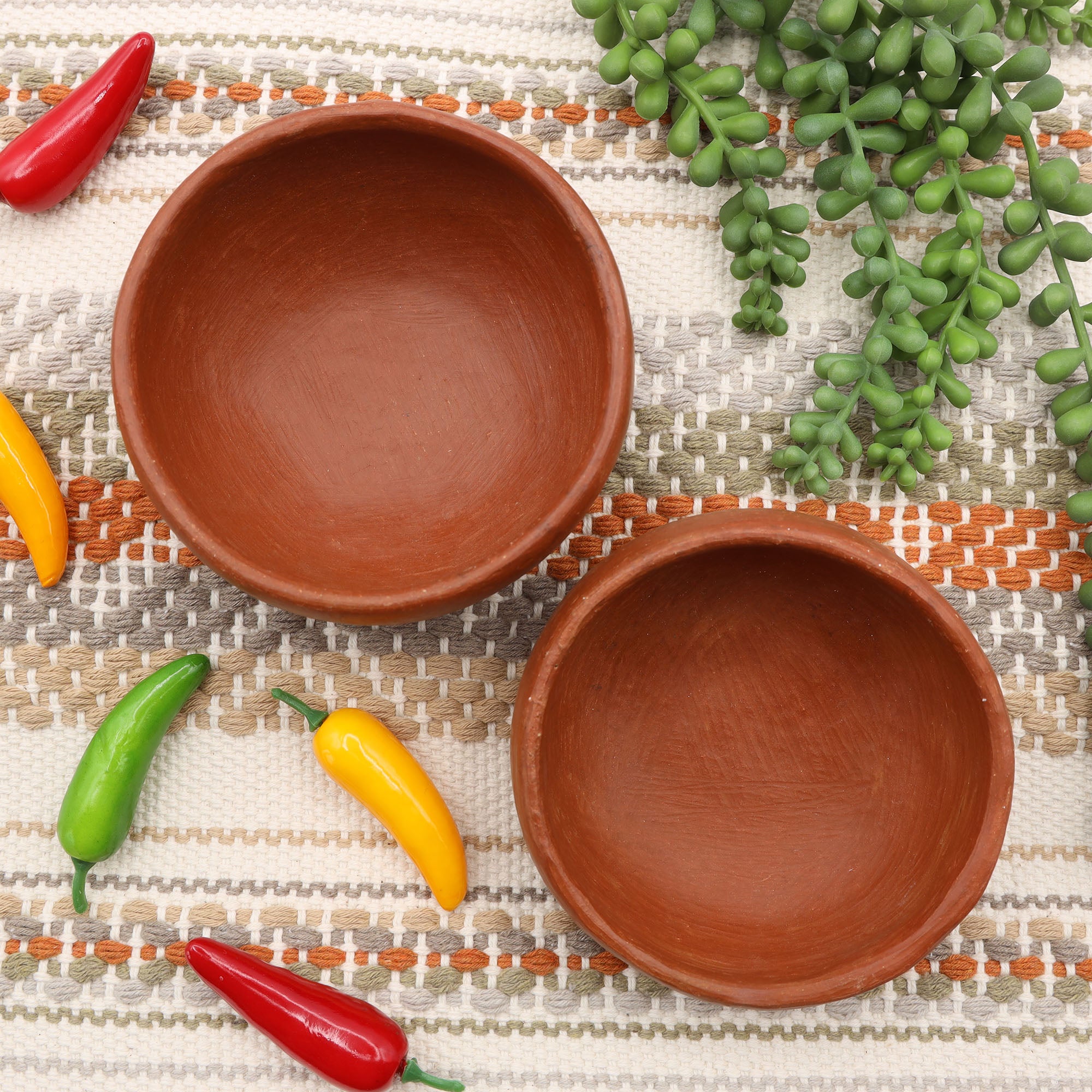 Red Clay Terracotta Small Round Bowl