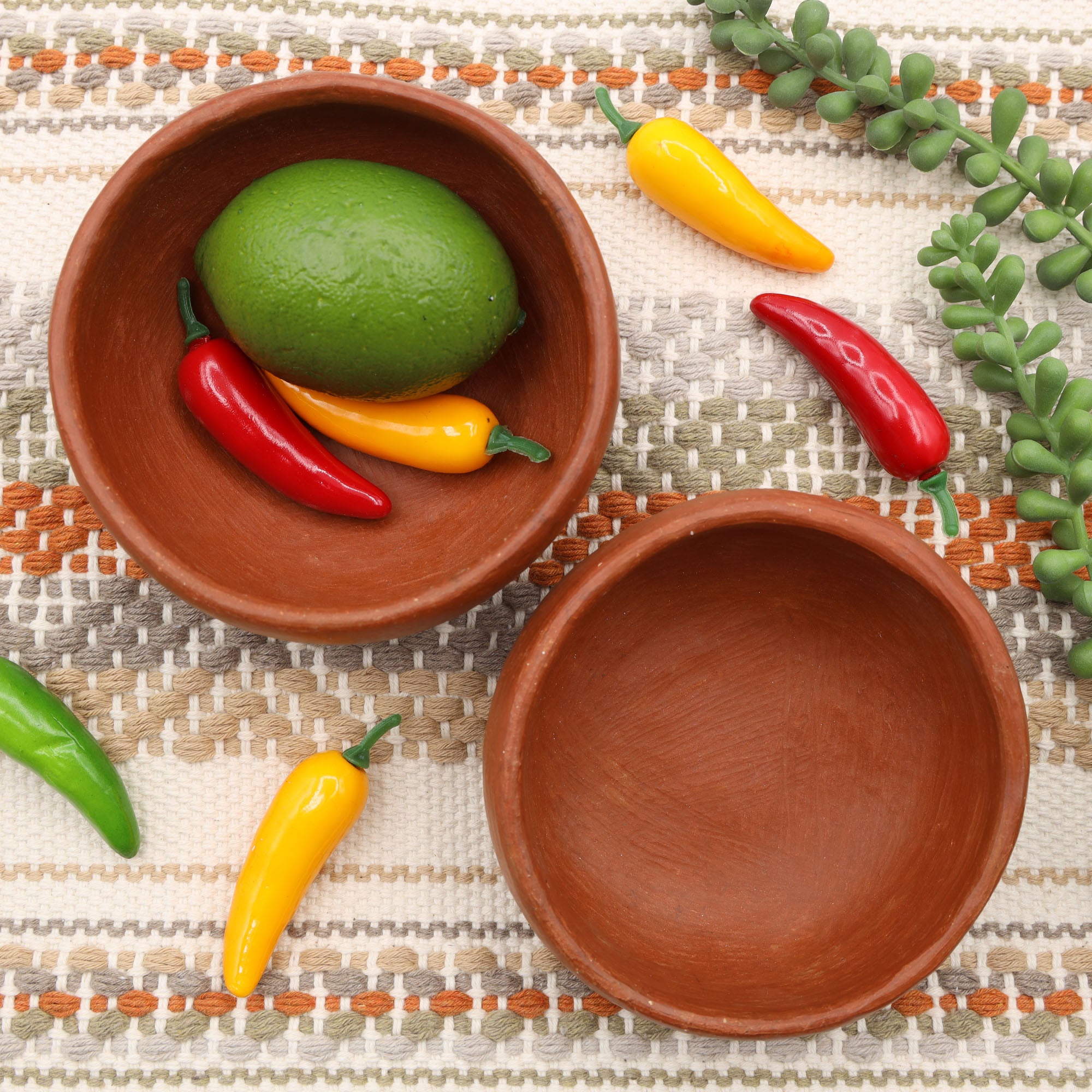 Red Clay Terracotta Small Round Bowl