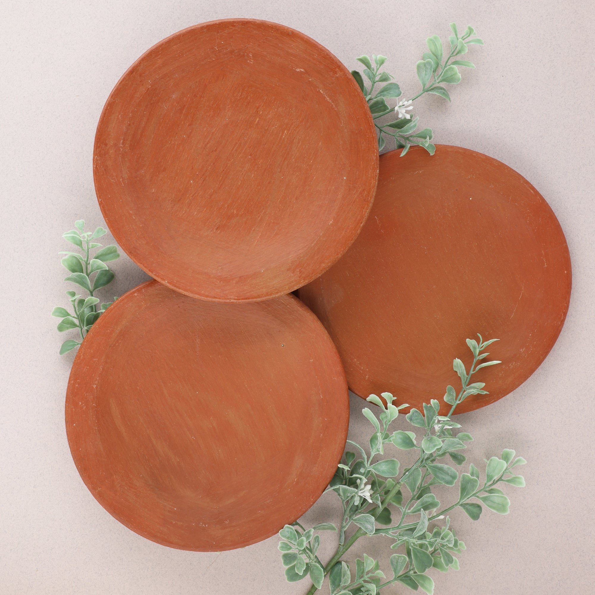 Red Clay Terracotta Dinner Plate