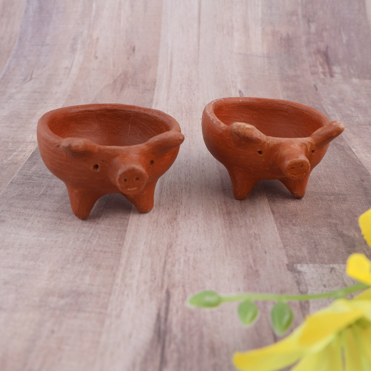 Red Clay Terracotta Cochinito Mini Spice Bowl
