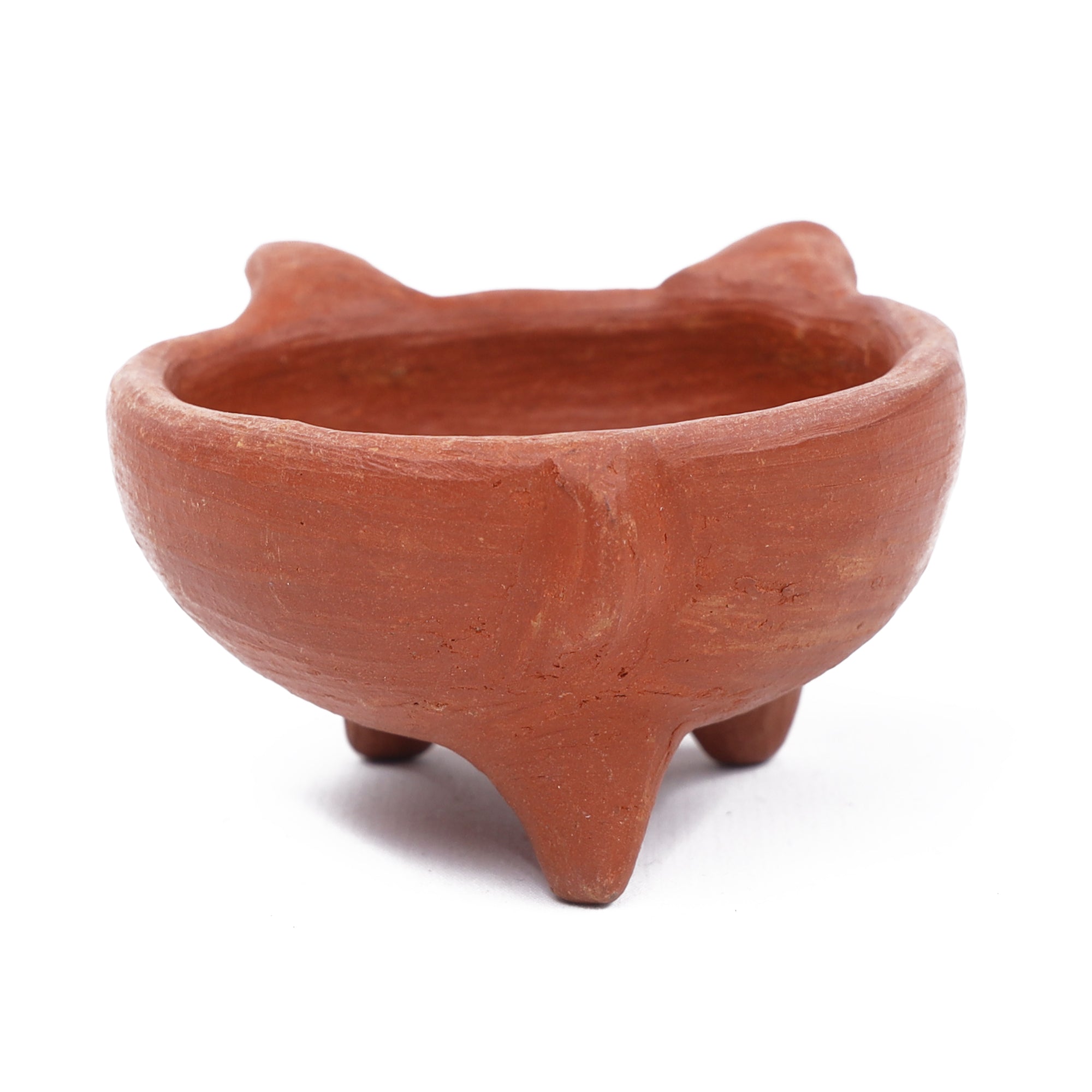 Red Clay Terracotta Cochinito Mini Spice Bowl