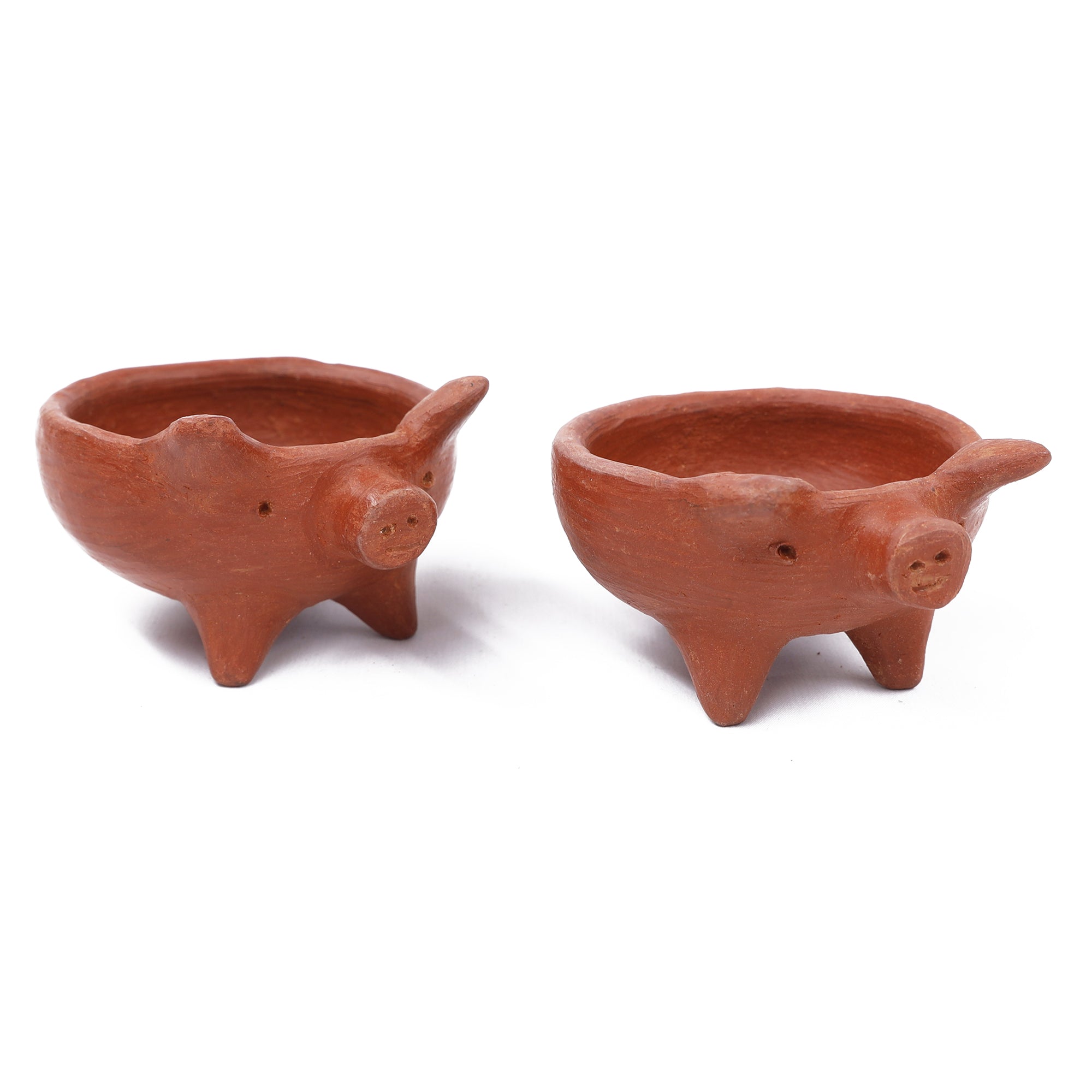 Red Clay Terracotta Cochinito Mini Spice Bowl