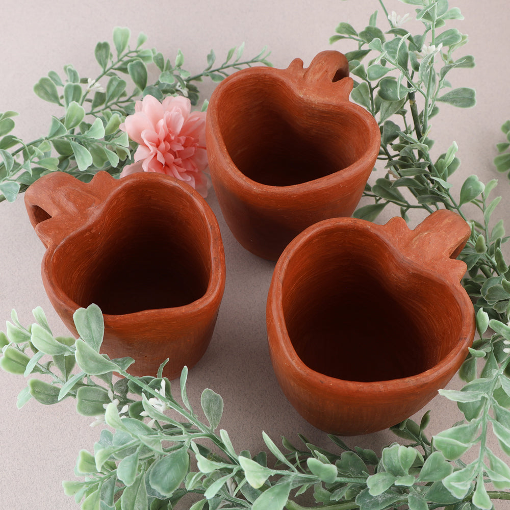 Red Clay Terracotta Corazón Heart Mug