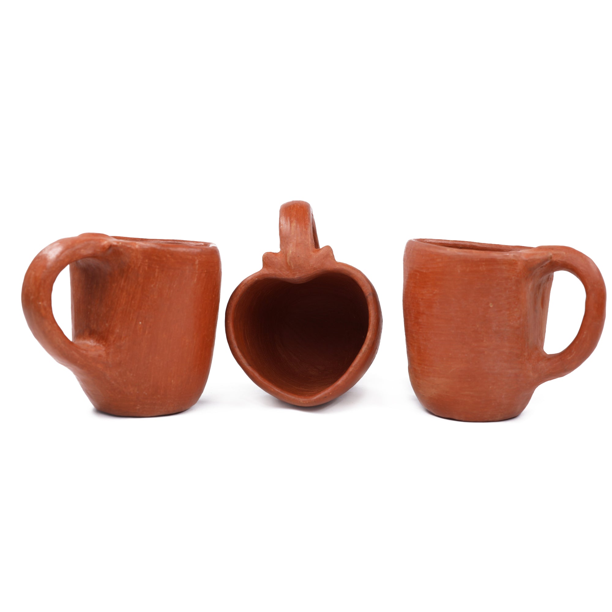 Red Clay Terracotta Corazón Heart Mug