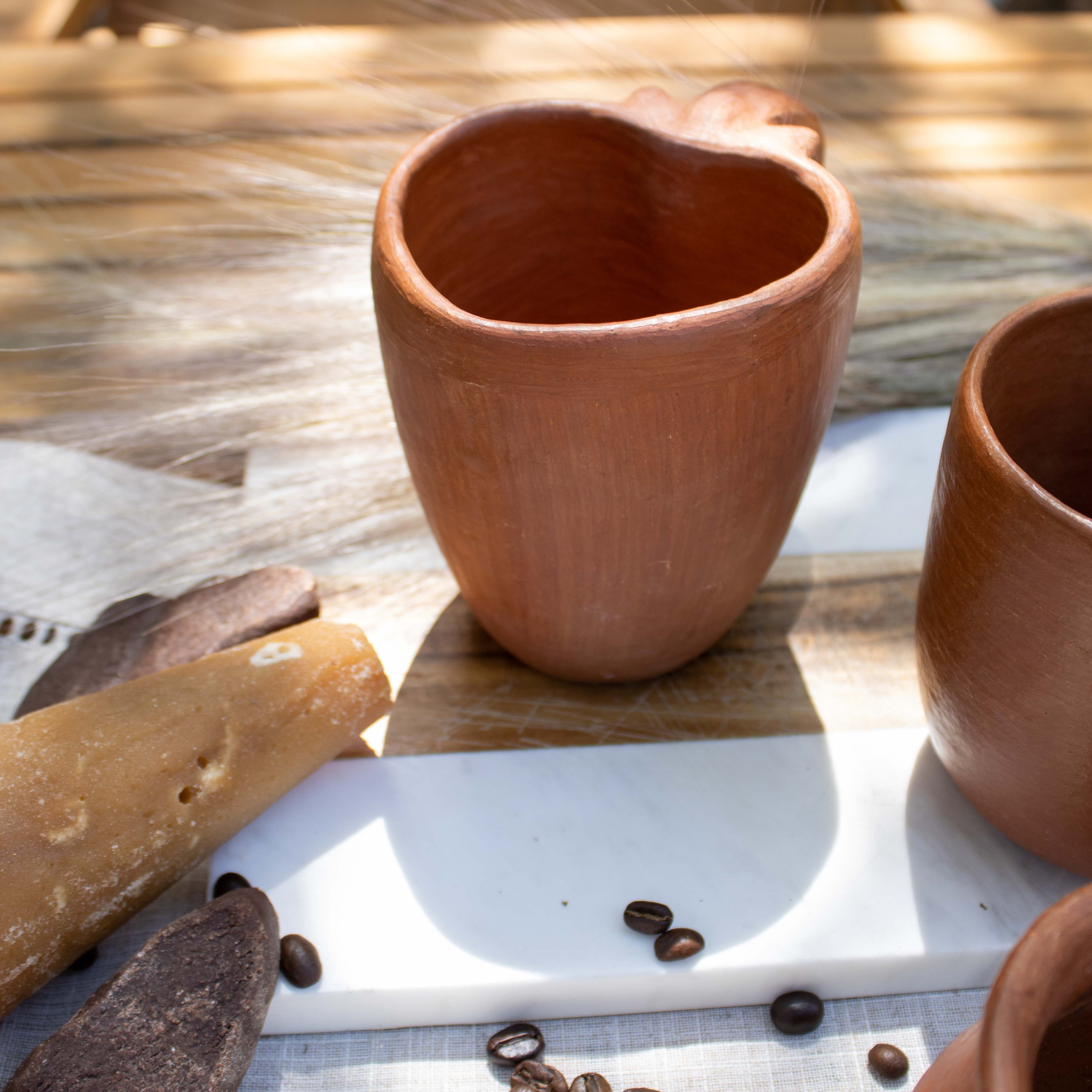 Red Clay Terracotta Corazón Heart Mug