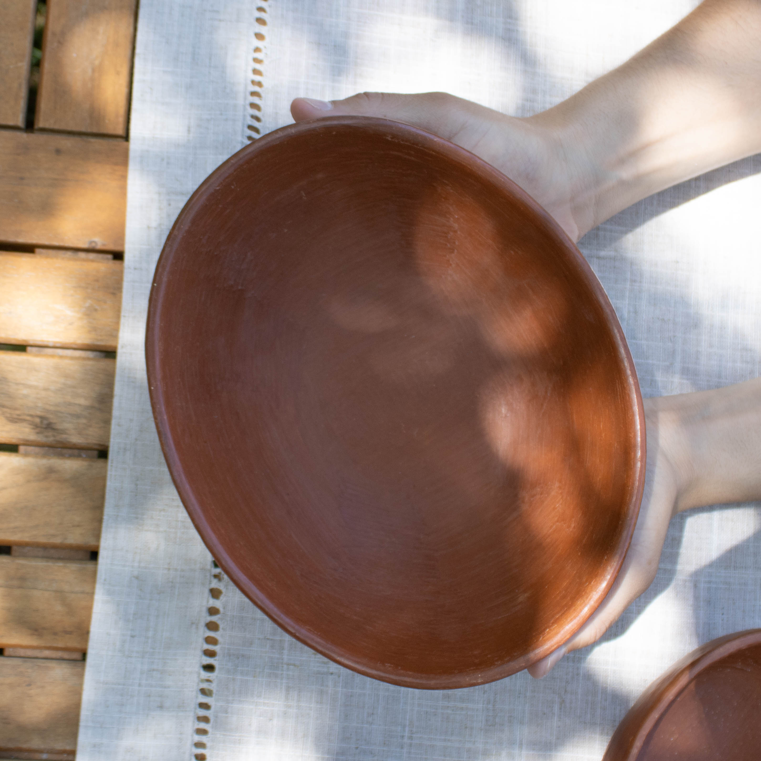 Red Clay Terracotta Salad or Decorative Bowl