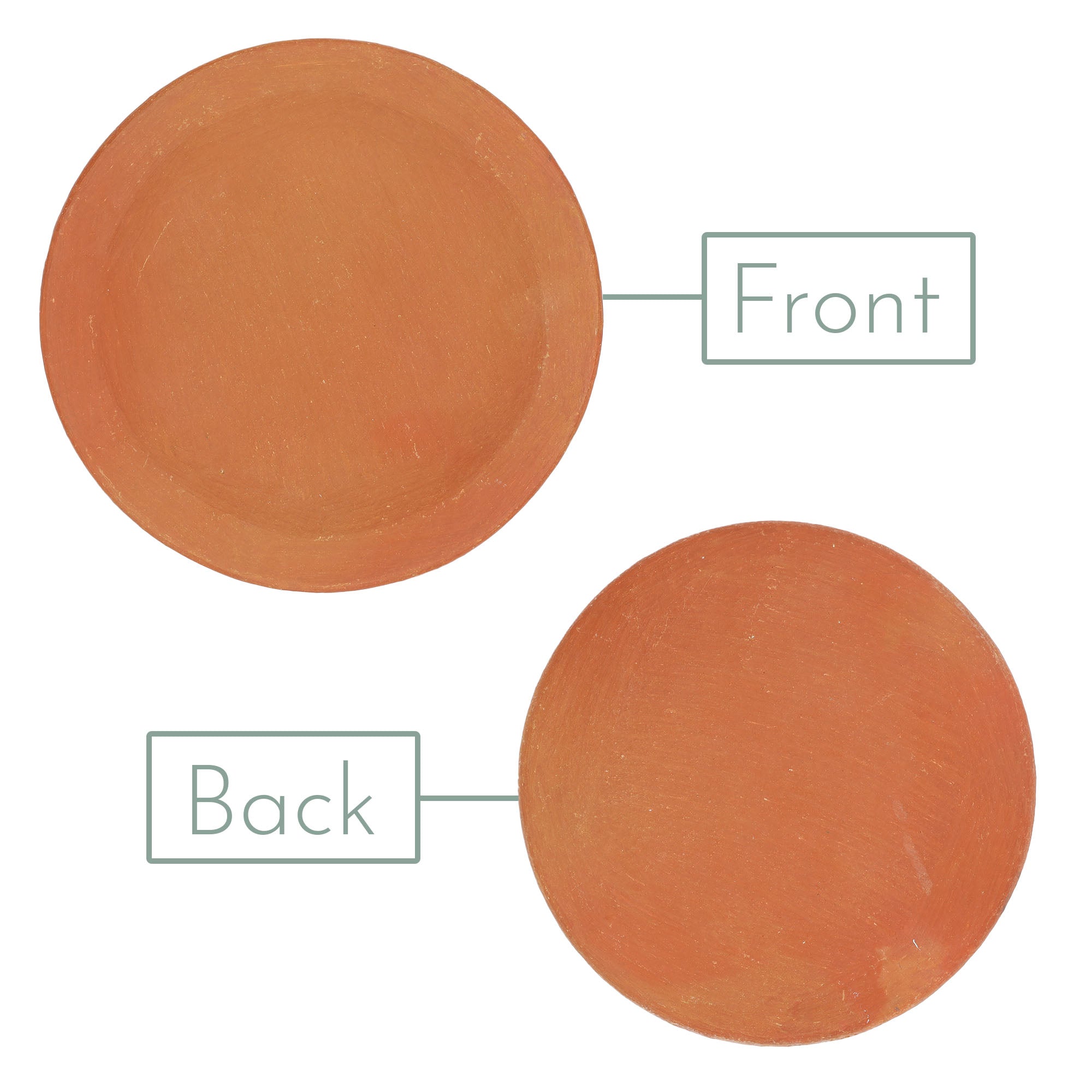 Red Clay Terracotta Salad Plate