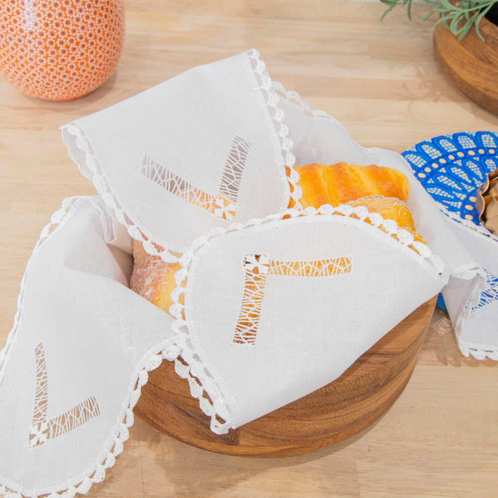 Deshilado Cotton Bread Basket Liner
