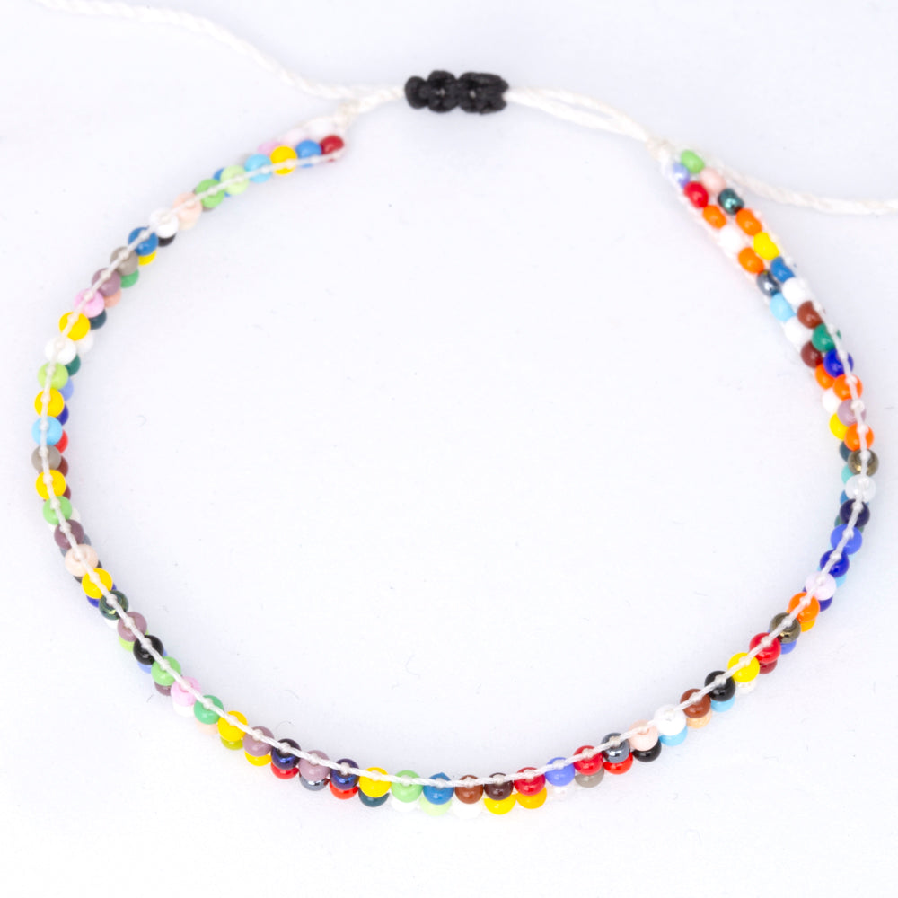 Wixárika Double Woven Beaded Bracelet