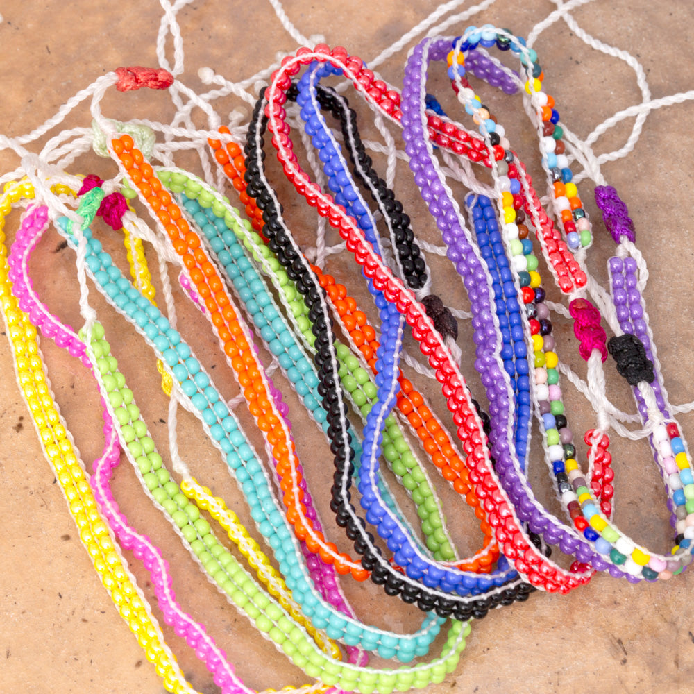 Wixárika Double Woven Beaded Bracelet