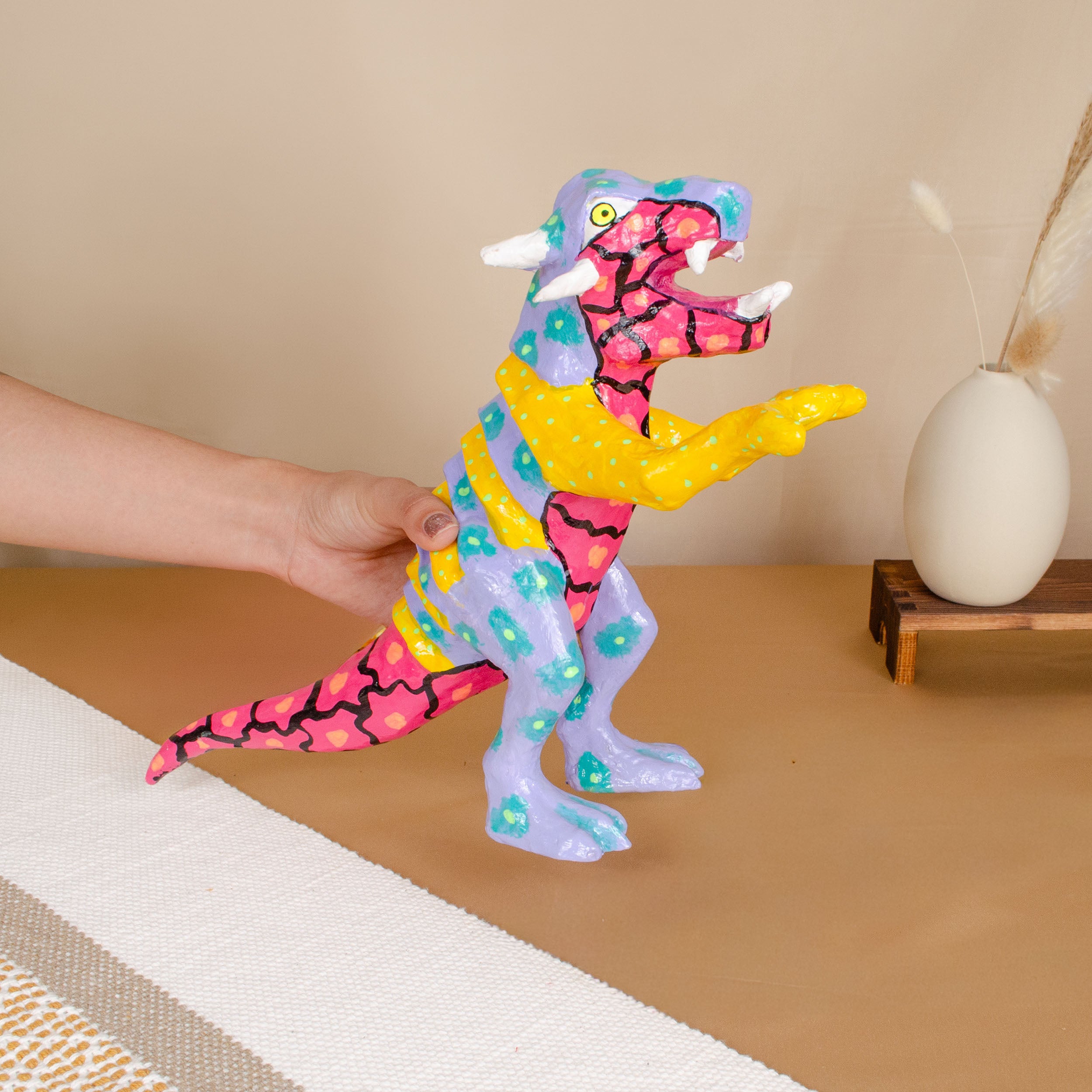 Papier-Mâché Fantastical Alebrijes Sculptures