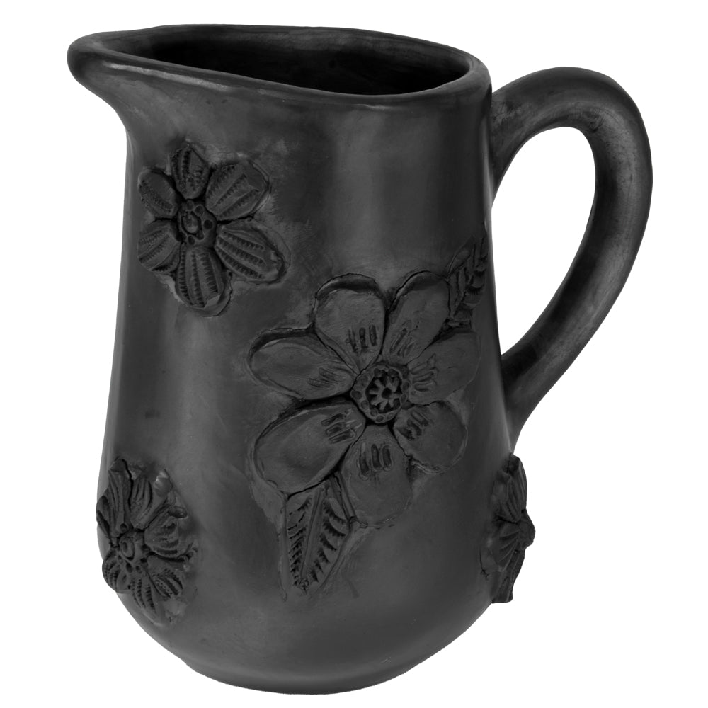 Barro Negro Floral Filigrana Pitcher