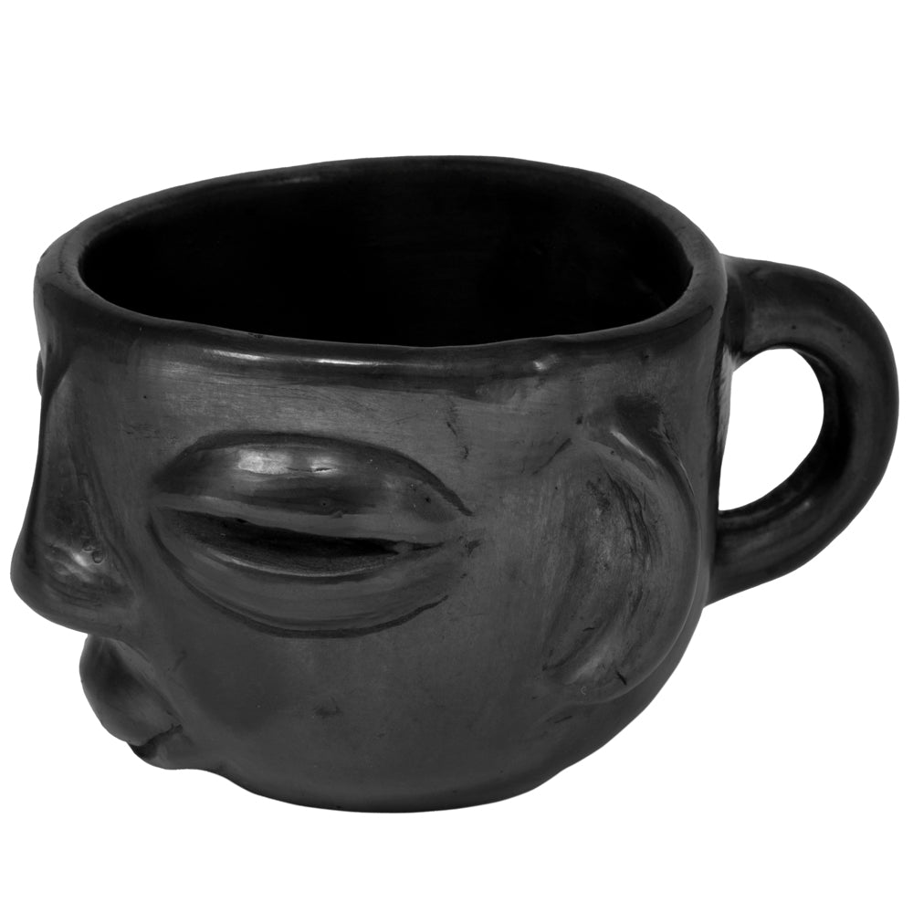 Barro Negro, Black Clay, Faces Mug