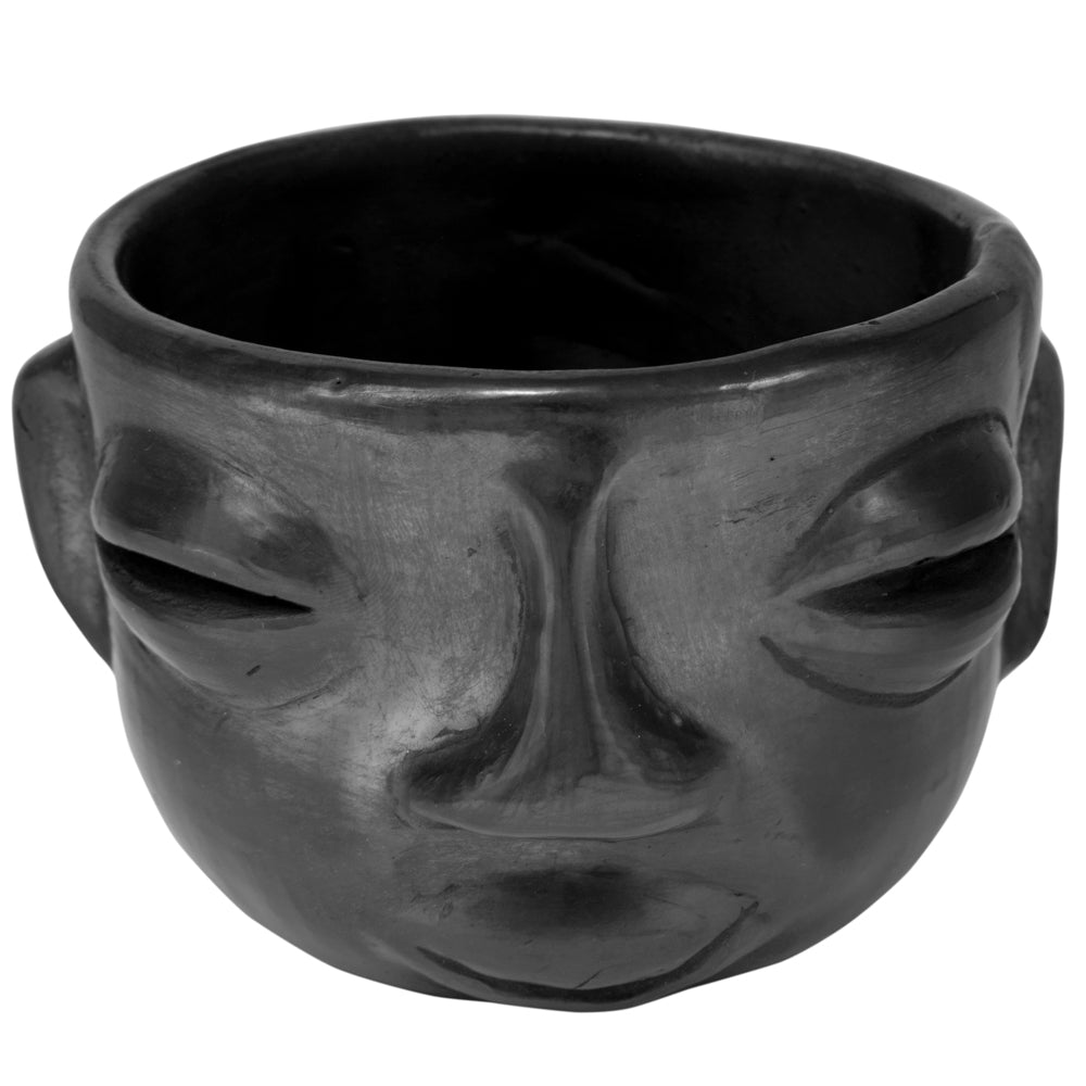 Barro Negro, Black Clay, Faces Mug