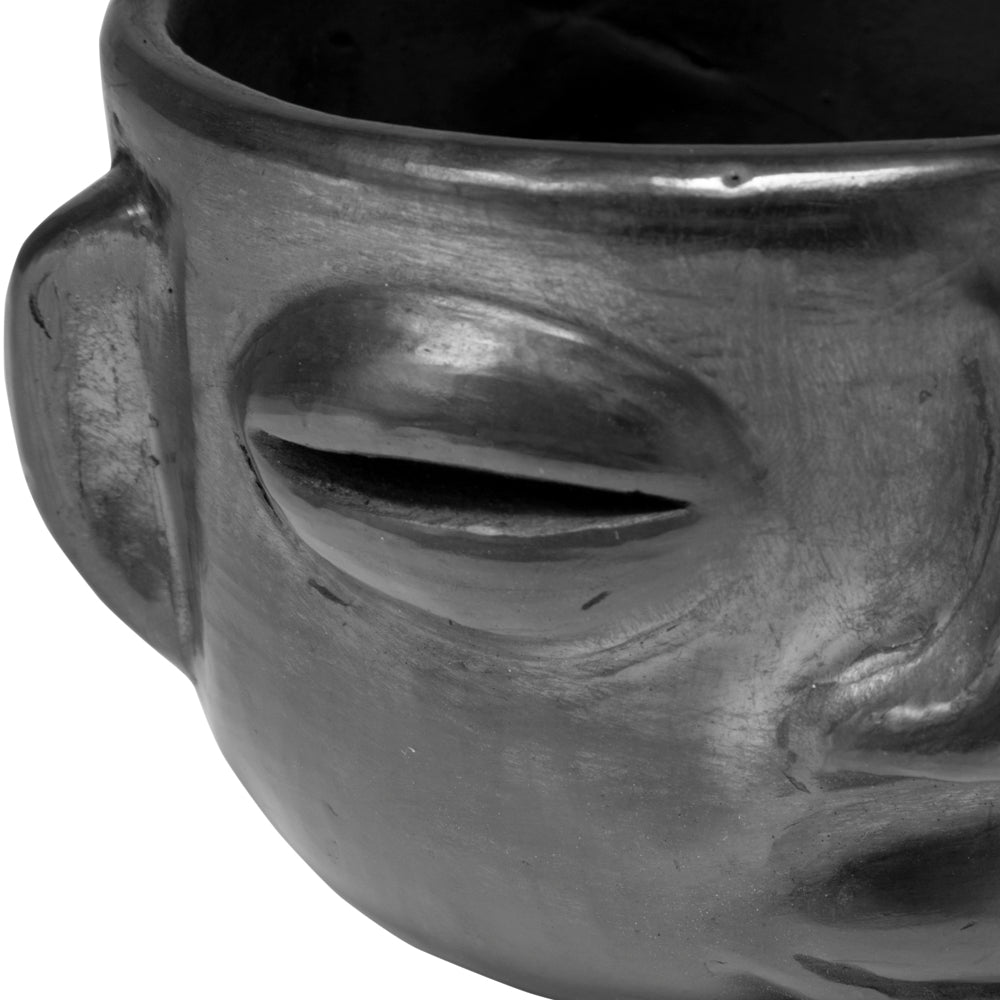 Barro Negro, Black Clay, Faces Mug